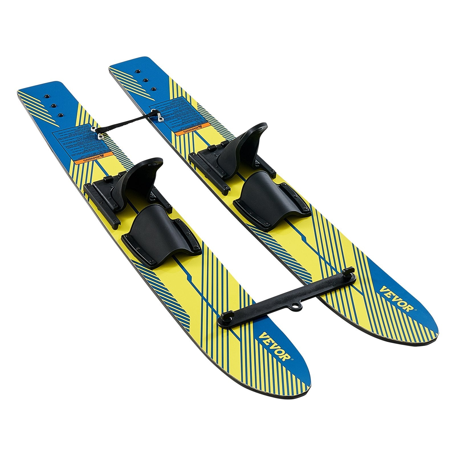 Water Skis 116.8 cm with X-7 Adjustable Bindings, Double-H&le Rope & Stabilizer