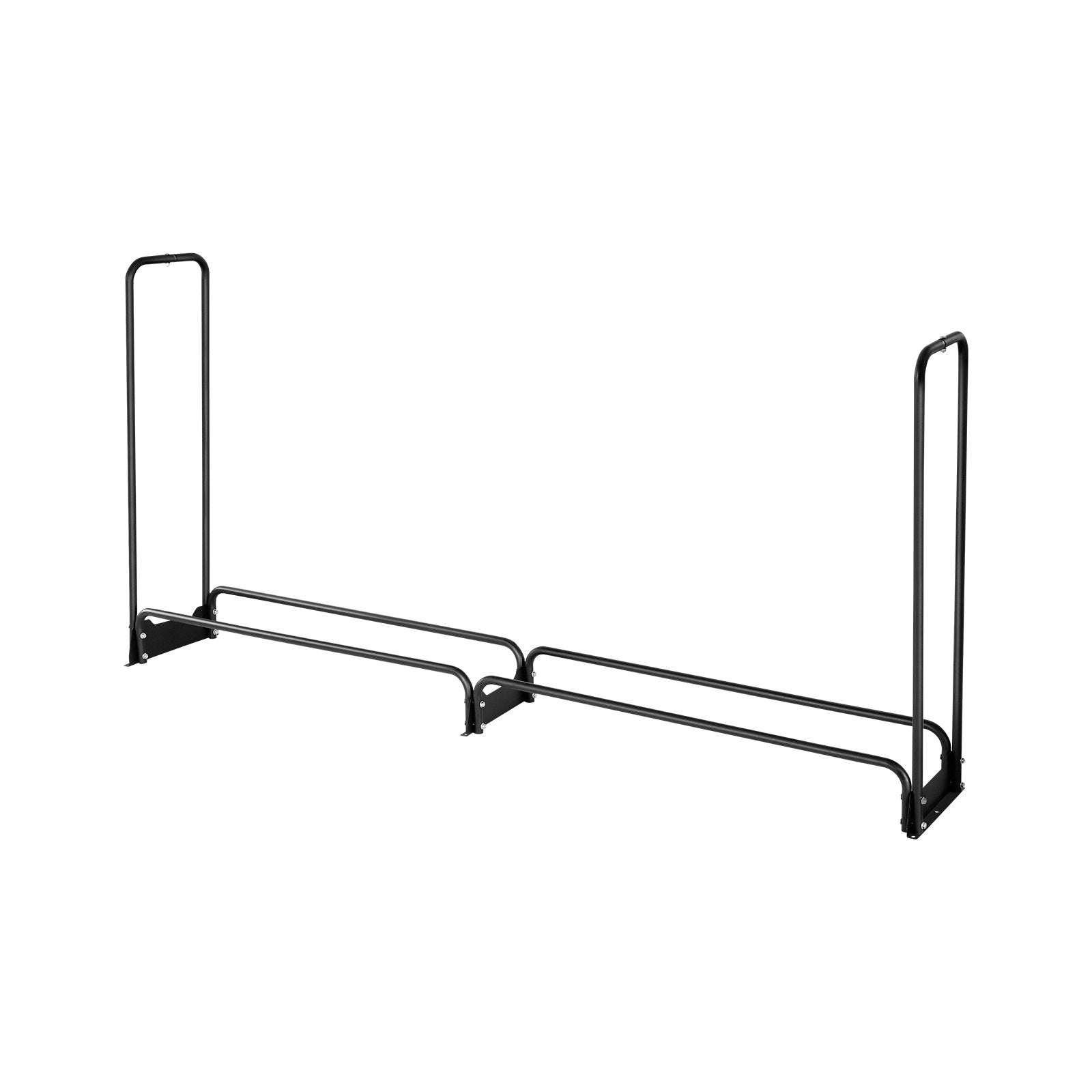 Firewood Rack with Waterproof Cover 2.57m Metal Log Holder 299kg Capacity