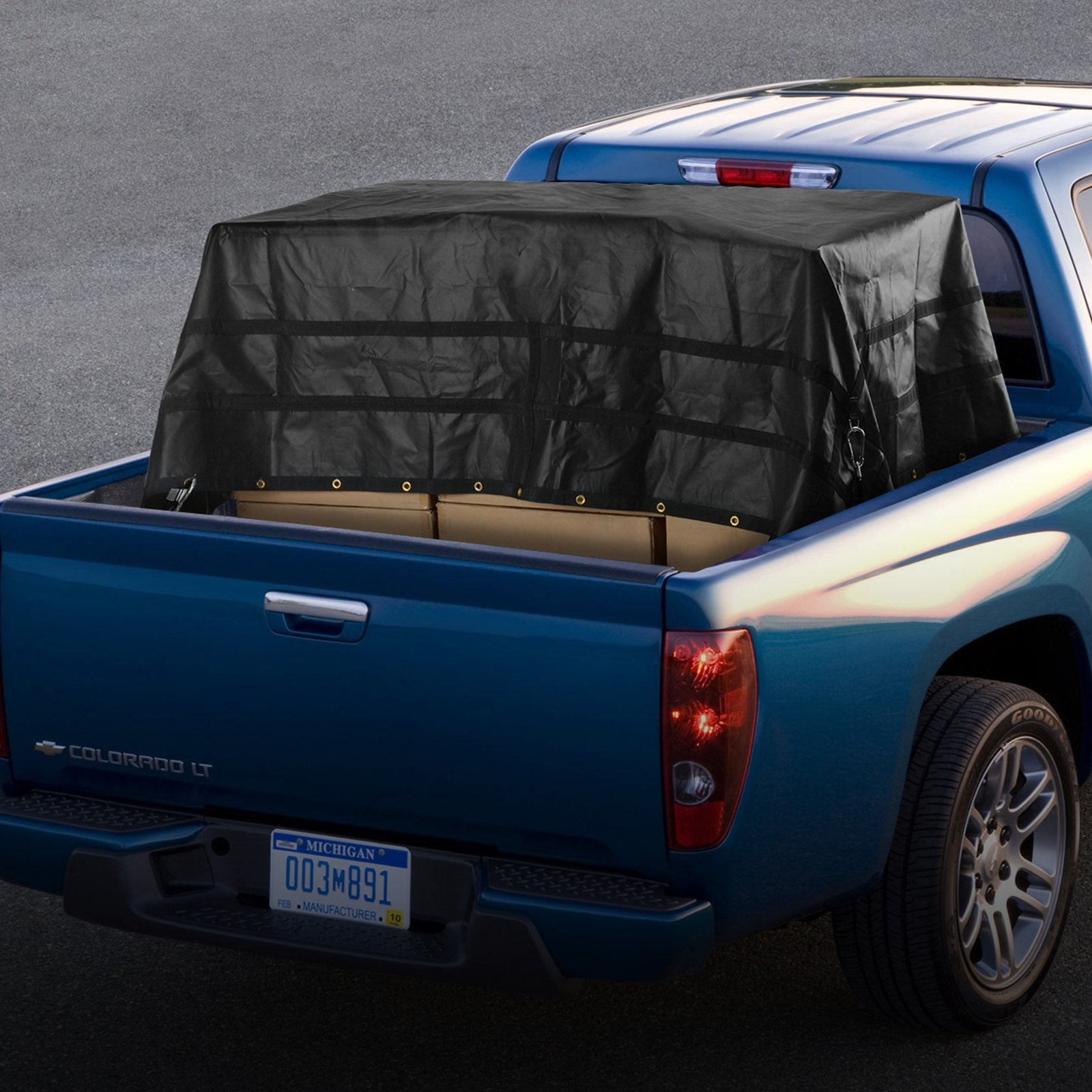 Heavy Duty Truck Cargo Net 3050x2670mm with 4 Adjustable Straps and Hooks