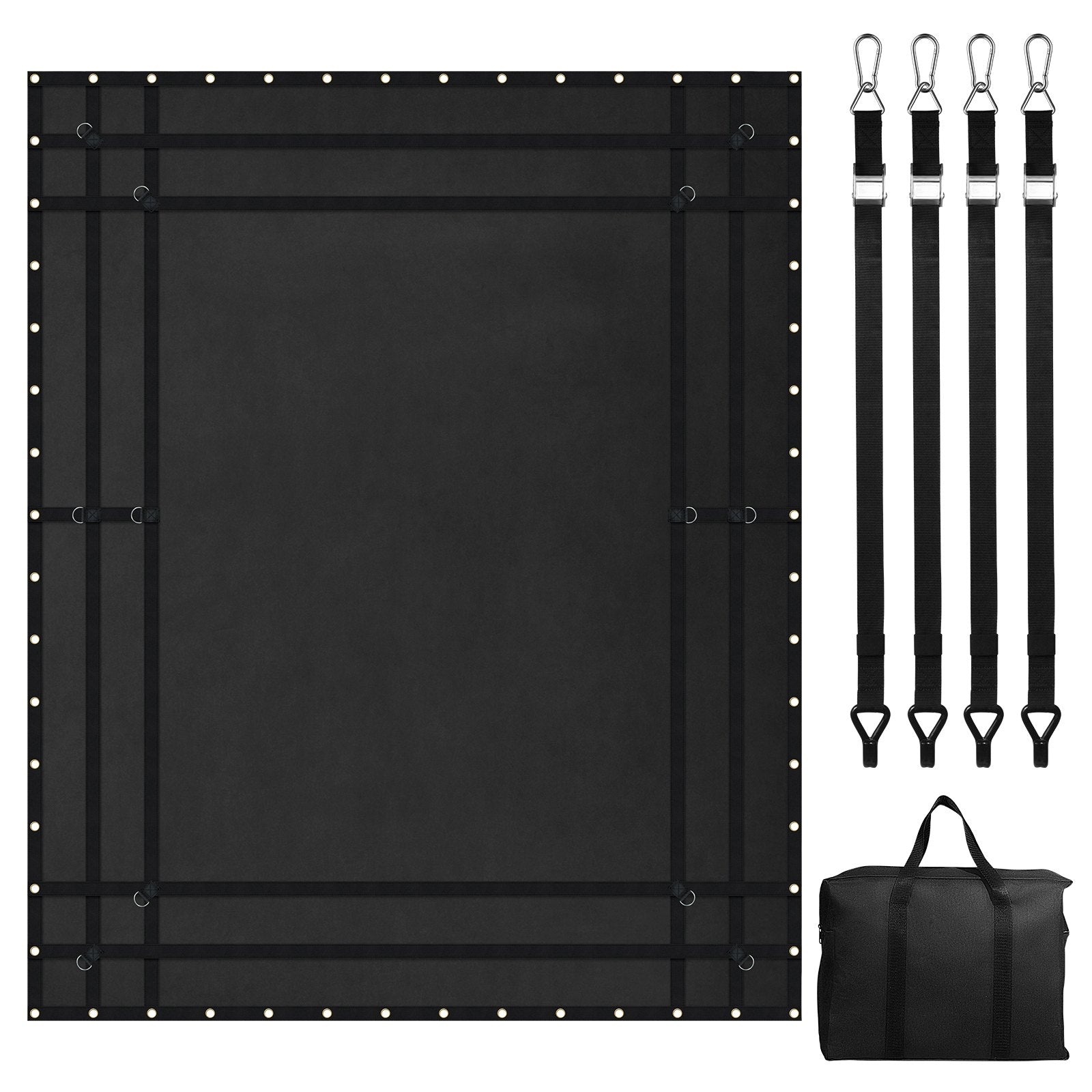 Heavy Duty Truck Cargo Net 3050x2670mm with 4 Adjustable Straps and Hooks