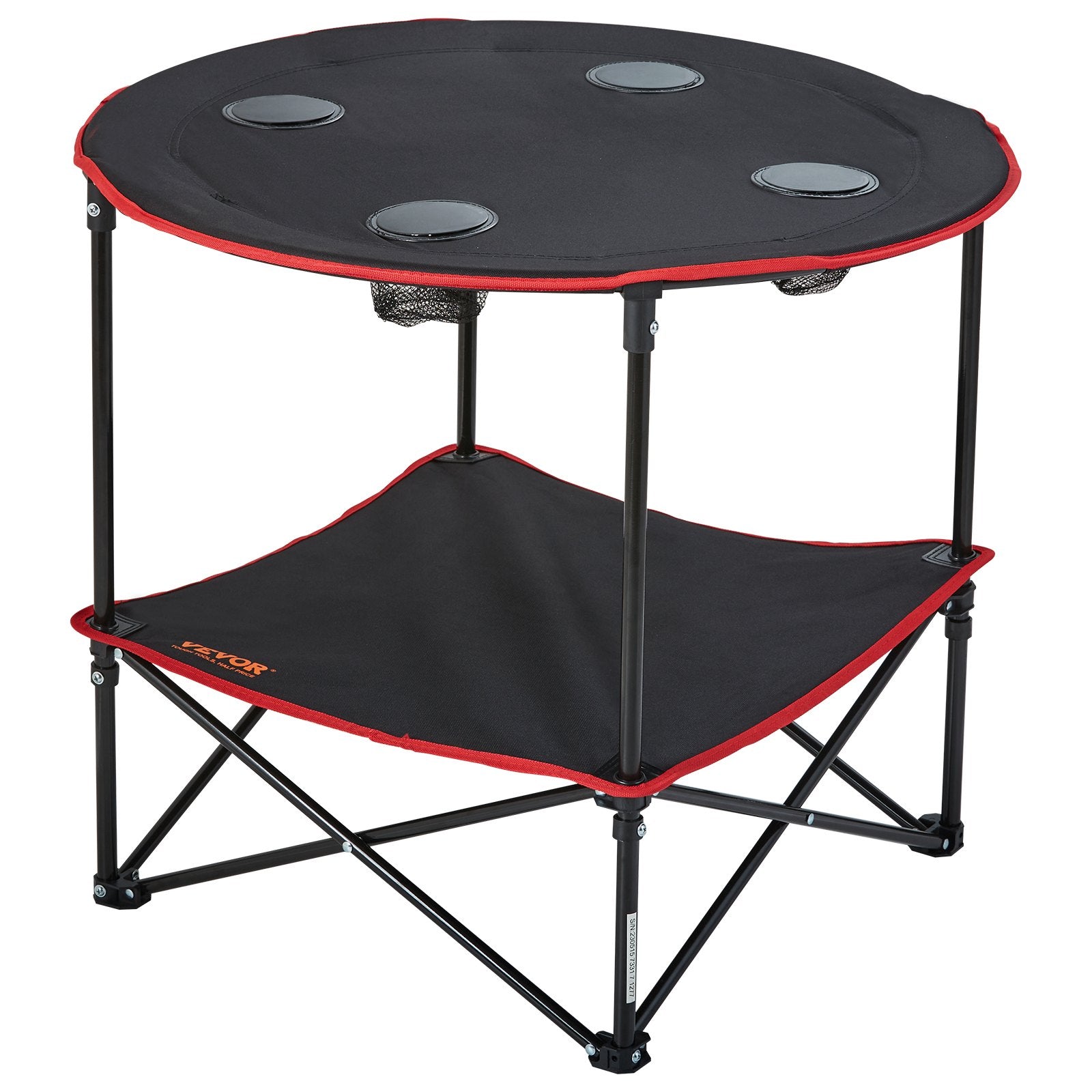 Folding Camping Table 28.3x24" Portable Steel Oxford Fold-Up with Bag