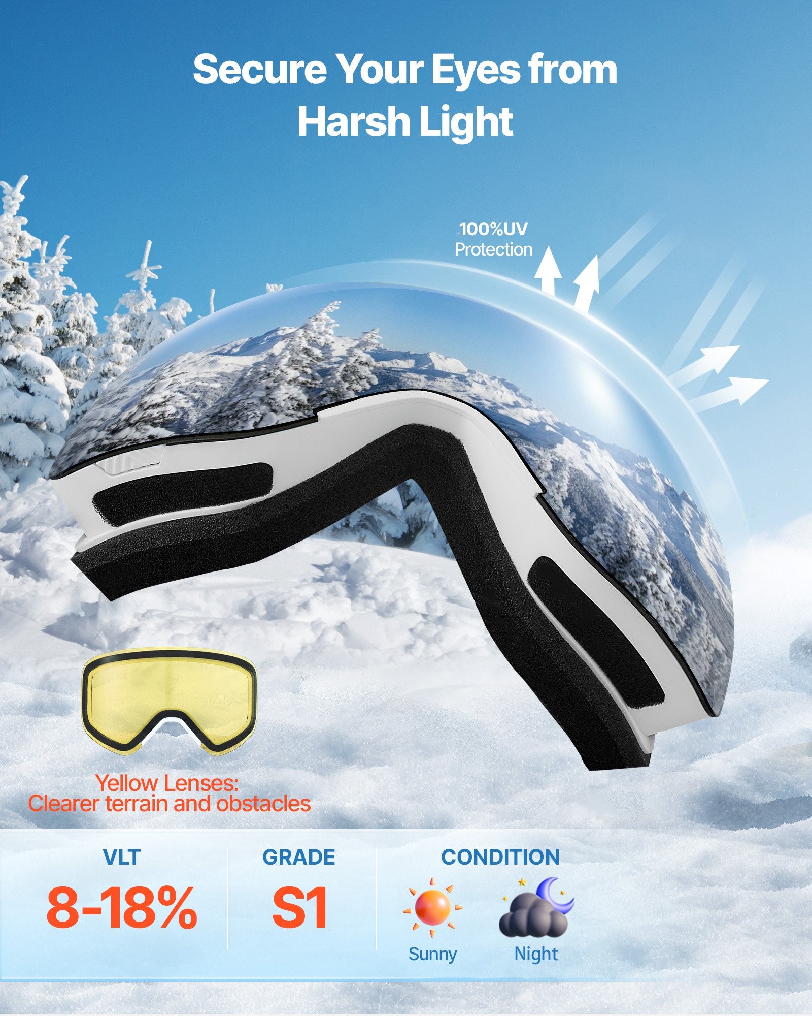 Frameless Ski Goggles Pink Revo Magnet Cylindrical Lens OTG Anti-Fog TPU Frame