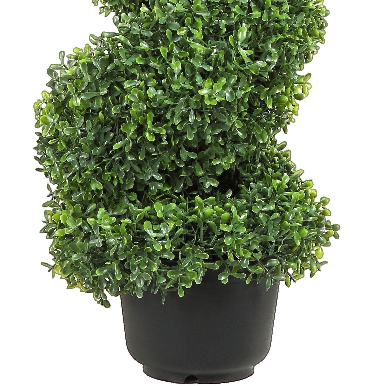 Artificial Topiaries Boxwood Trees 7.6cm Tall 2-Pack Faux Plant Leaves