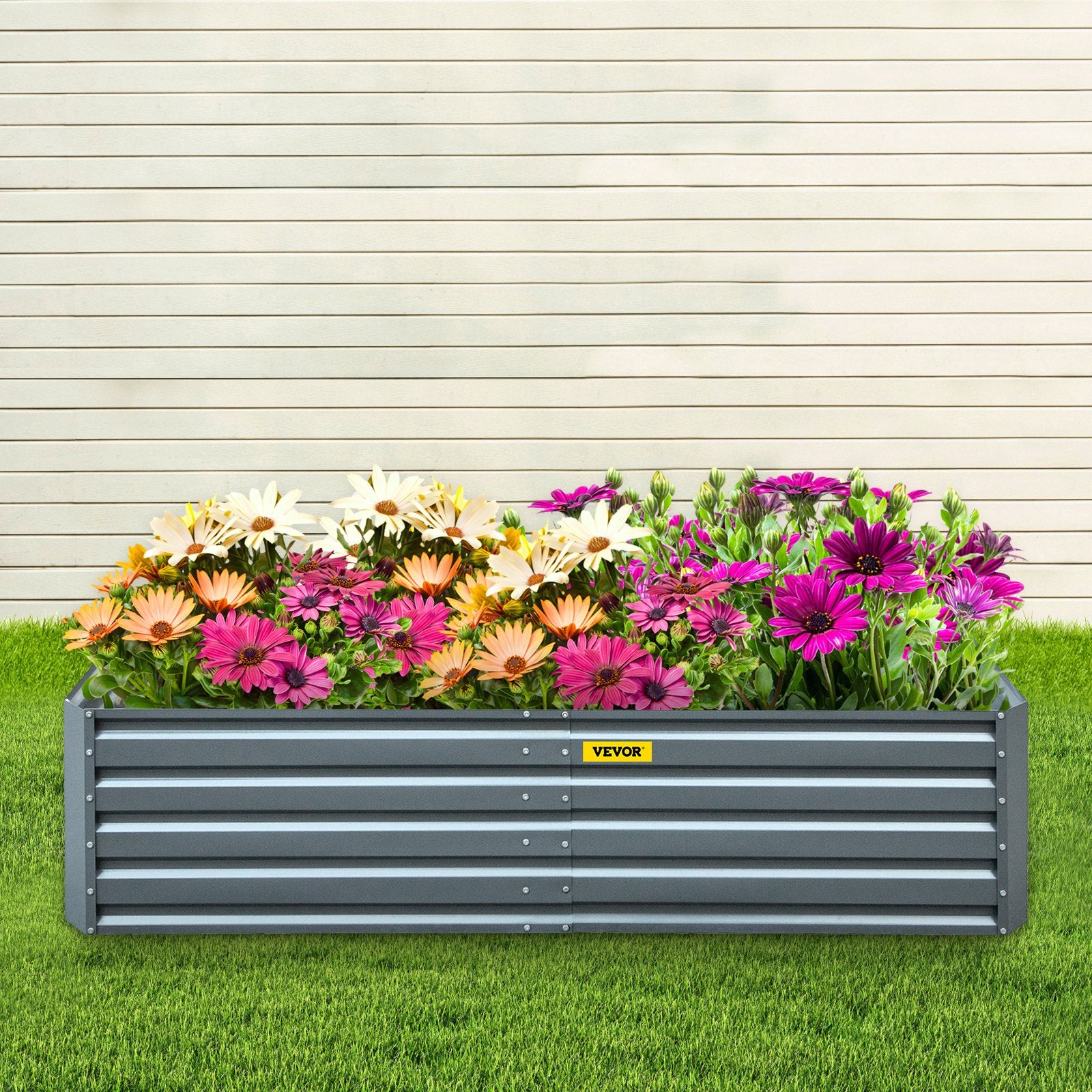 Galvanized Raised Garden Bed 203x102x48cm Metal Planter Outdoor Vegetables
