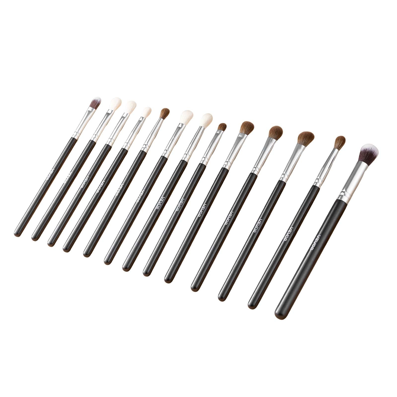 34-Piece Makeup Brush Set Foundation Eyeshadow Concealer Blush Wood Handle