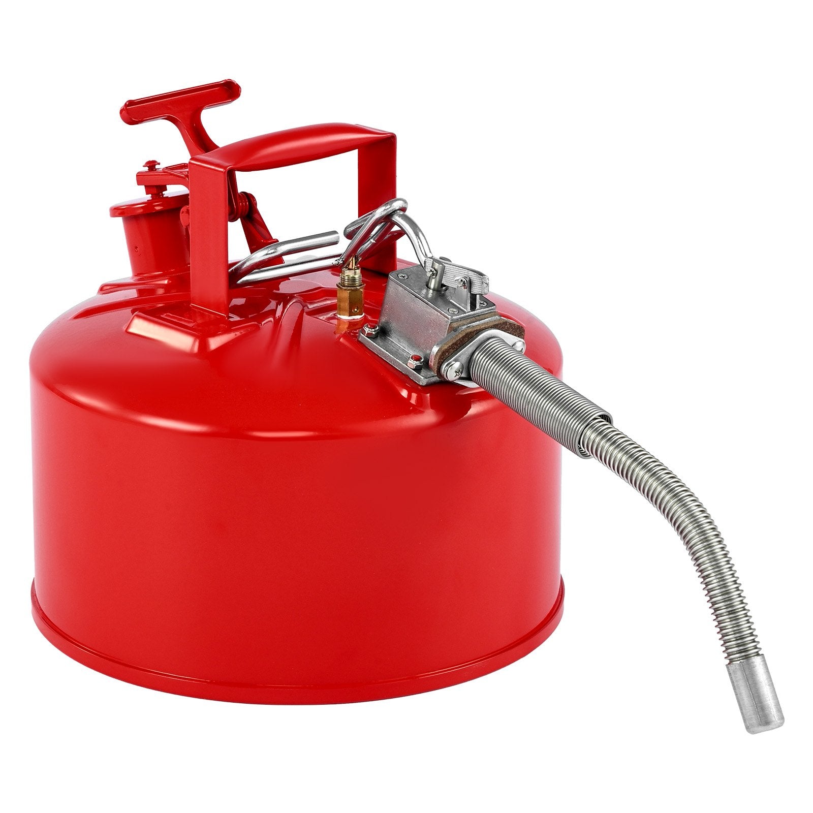 Safety Gas Can 9.5L Red Type II Flame Arrester Self-Closing Lid Metal Spout