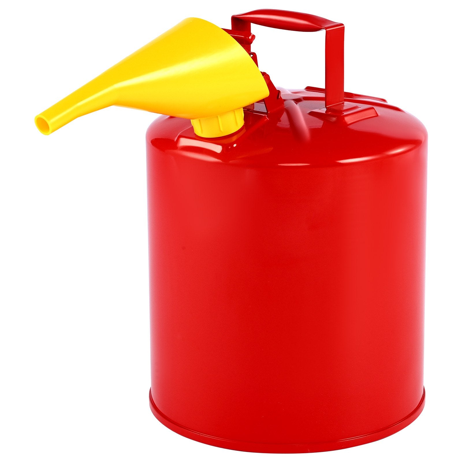 Safety Gas Can 19L Red Type I with Flame Arrester, Self-Closing Lid & PE Funnel