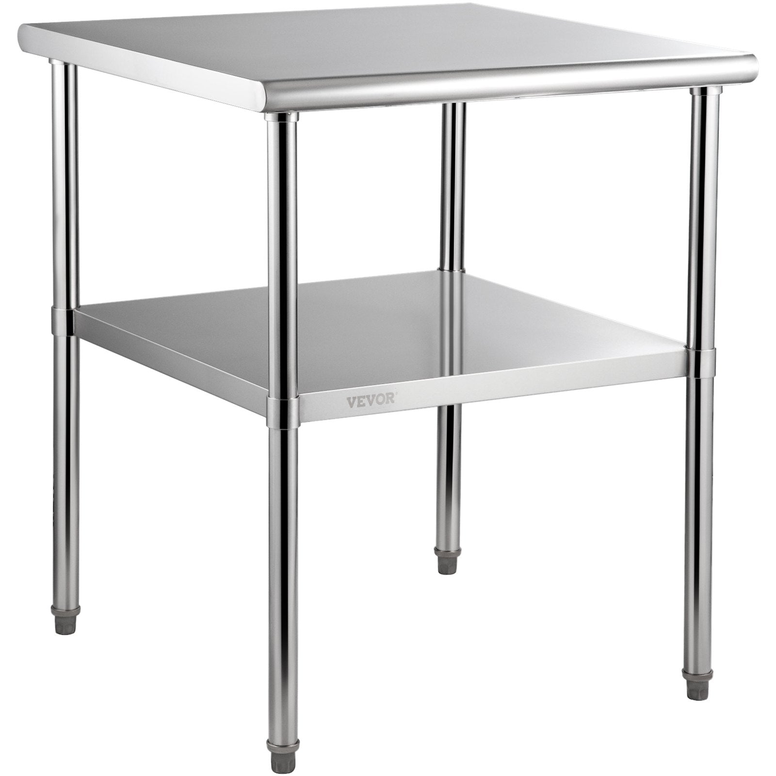 Stainless Steel Prep Table 30x30x36in Heavy Duty Worktable 800lbs Load