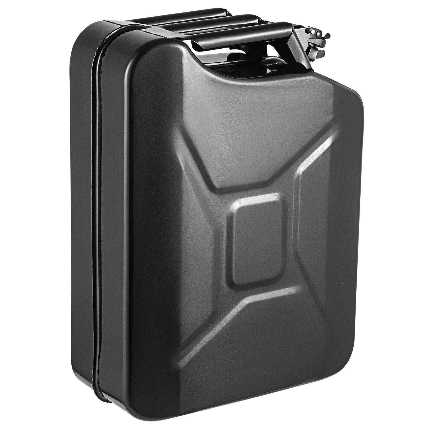 20L Jerry Fuel Can Steel Gas Container with Flexible Spout Black
