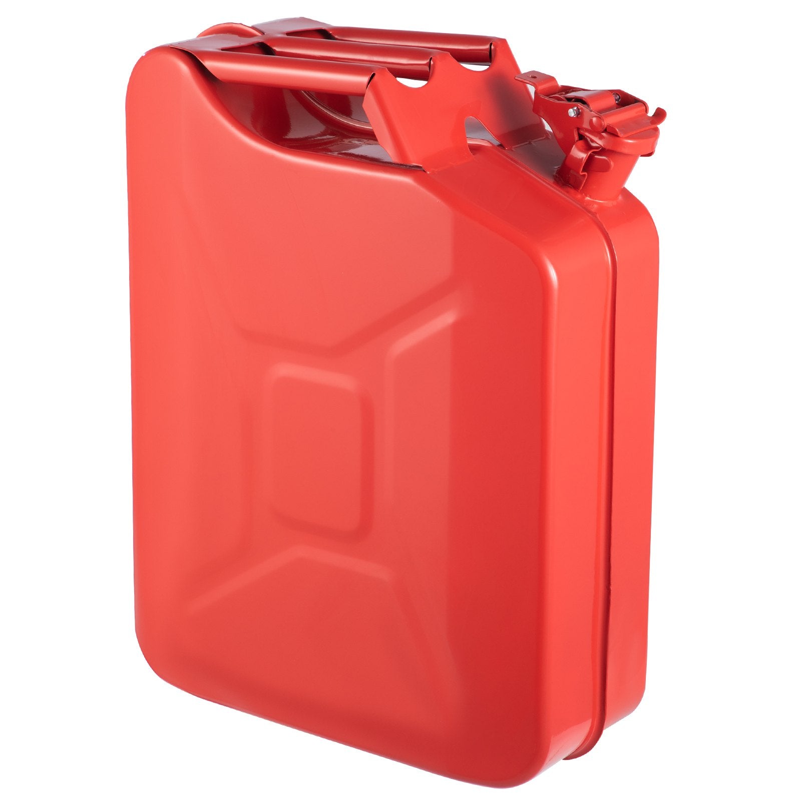 Jerry Fuel Can, 20L Portable Rustproof Steel Gas Can with Flexible Spout, Red