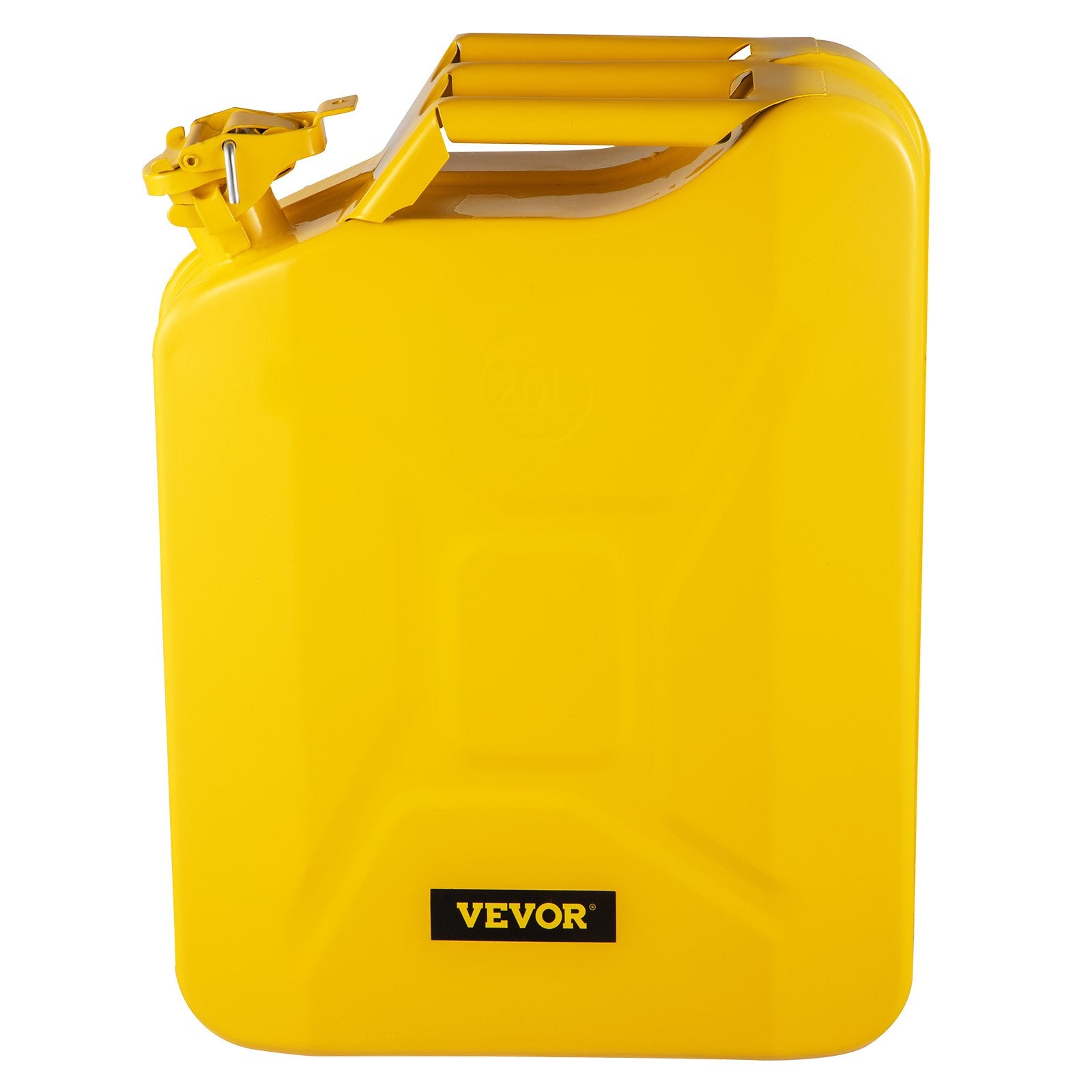 Jerry Fuel Can, 20L Portable Rustproof Steel Gas Can with Flexible Spout, Yellow