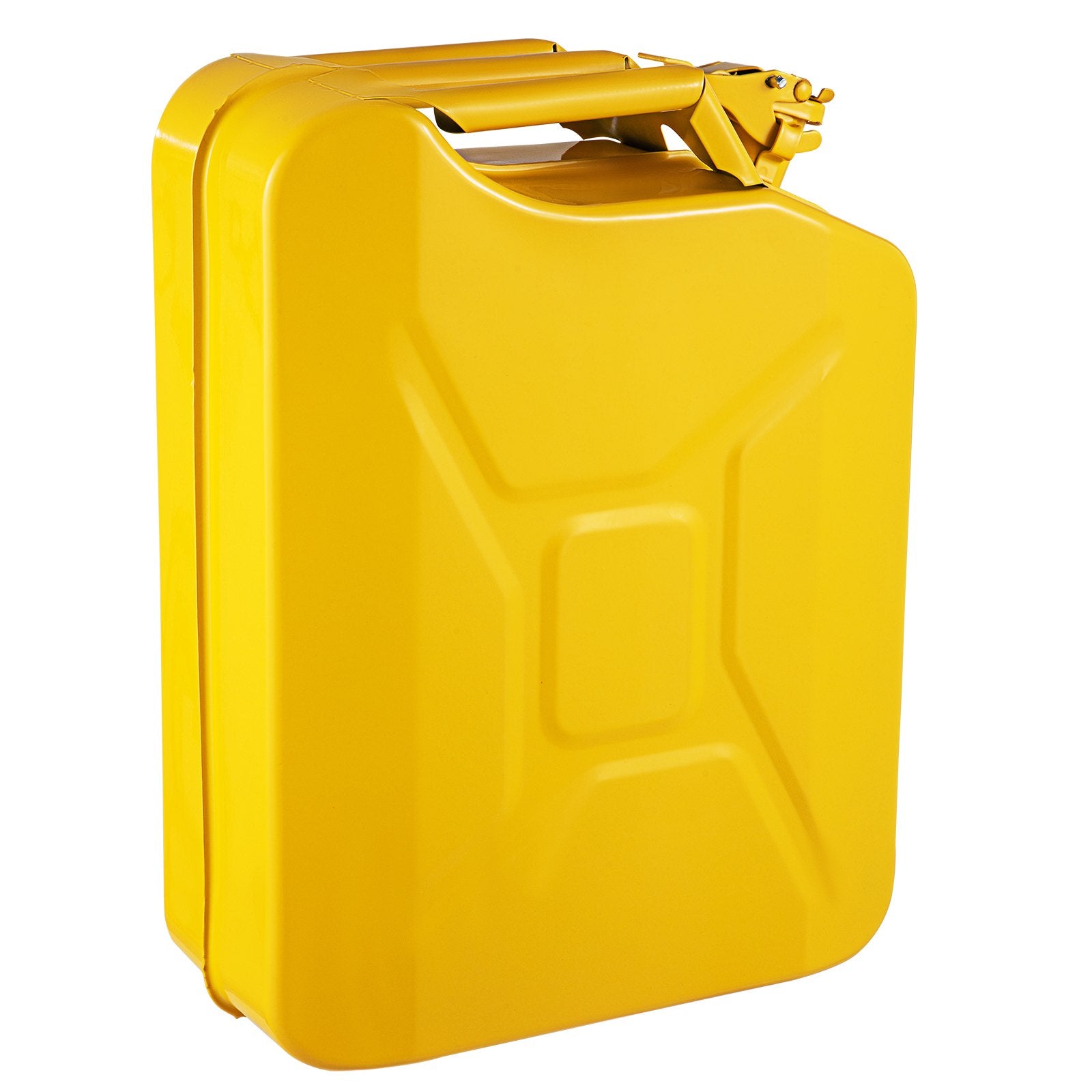 Jerry Fuel Can, 20L Portable Rustproof Steel Gas Can with Flexible Spout, Yellow