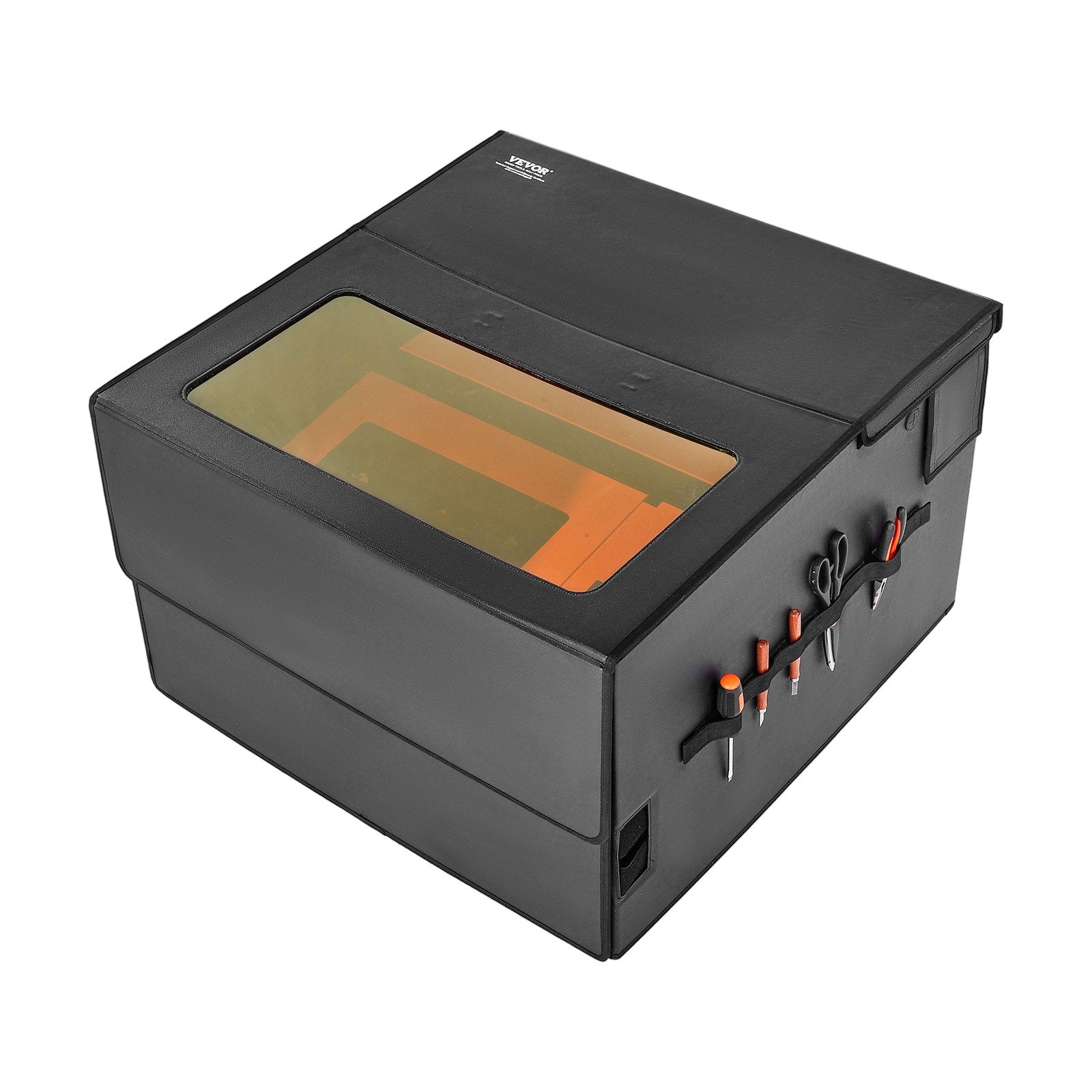 Laser Engraver Enclosure 800x800x500mm Flame Retardant Exhaust Fan Protection