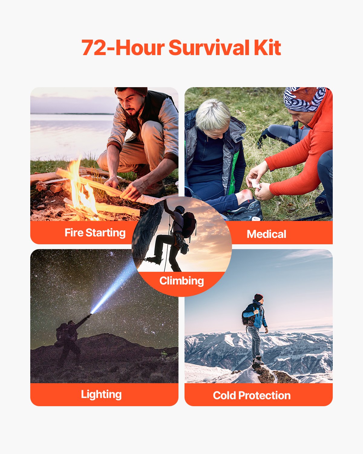 First Aid Kit Survival 250 Pieces 600D Nylon Trauma Bag Emergency Outdoor Gear