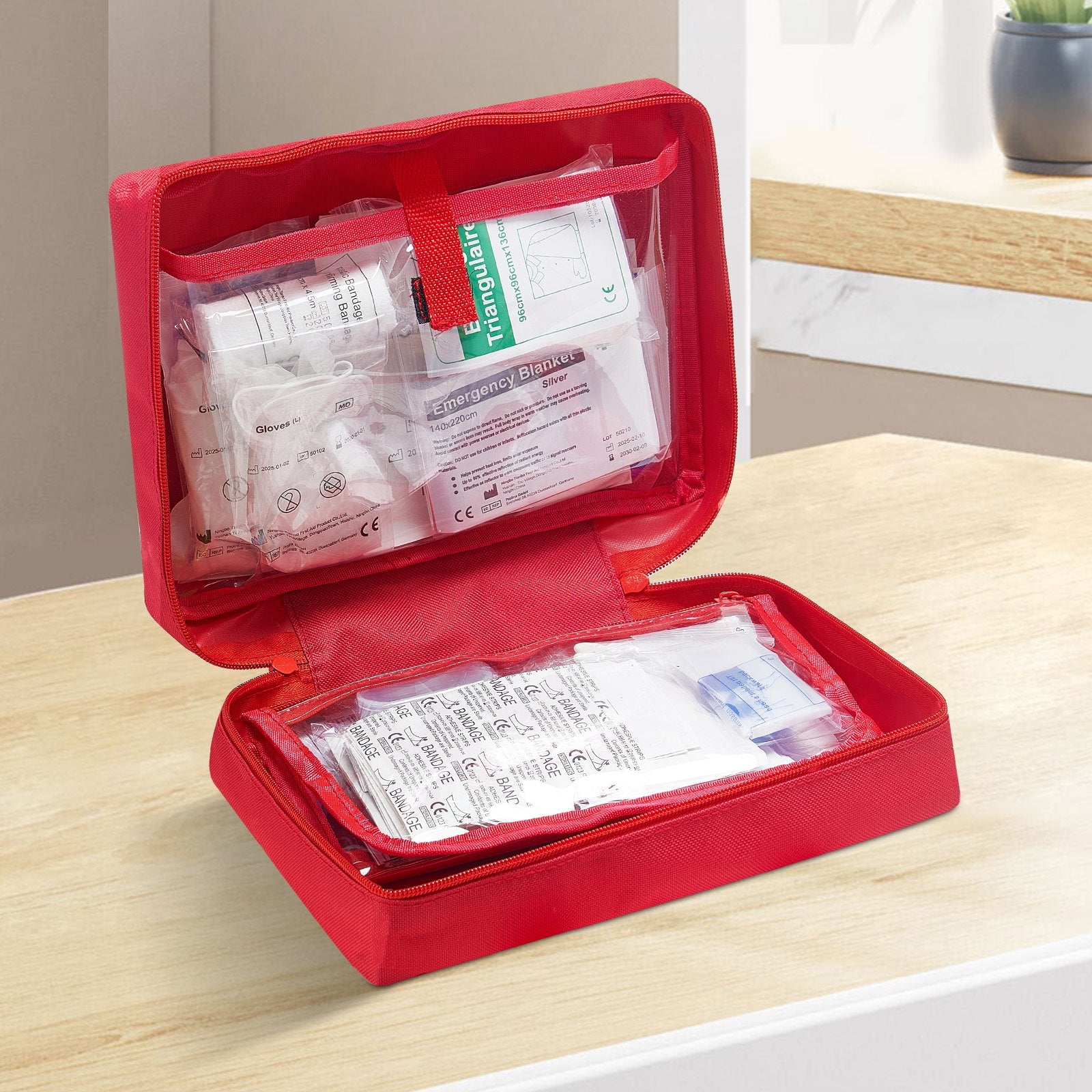 First Aid Kit 420 Pieces 600D Nylon Large Survival Bag Emergency Medical Supplie