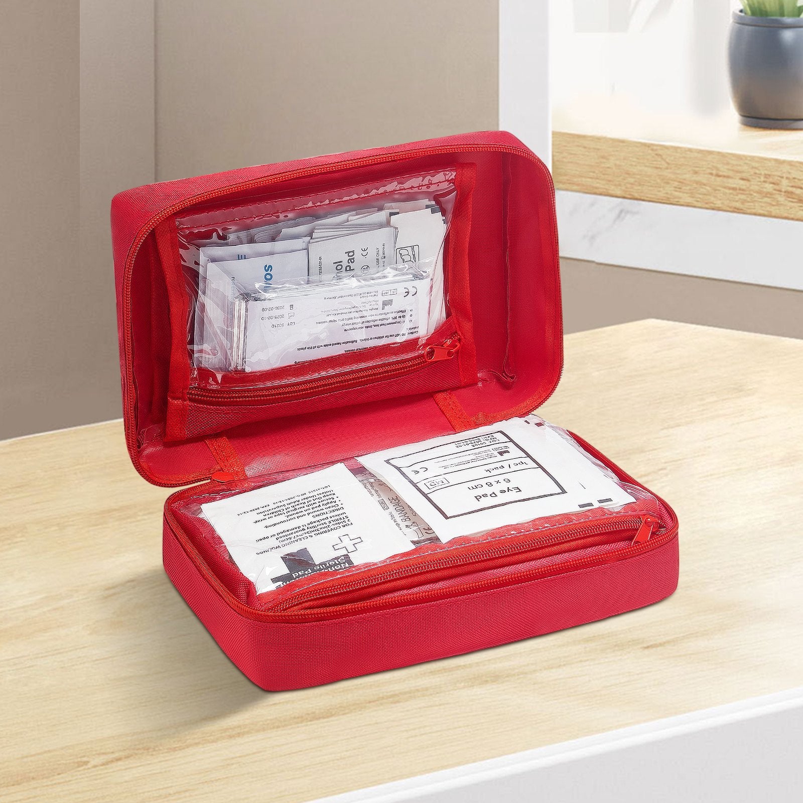 First Aid Kit 500 Pieces 600D Nylon Large Survival Bag Emergency Medical Supplie