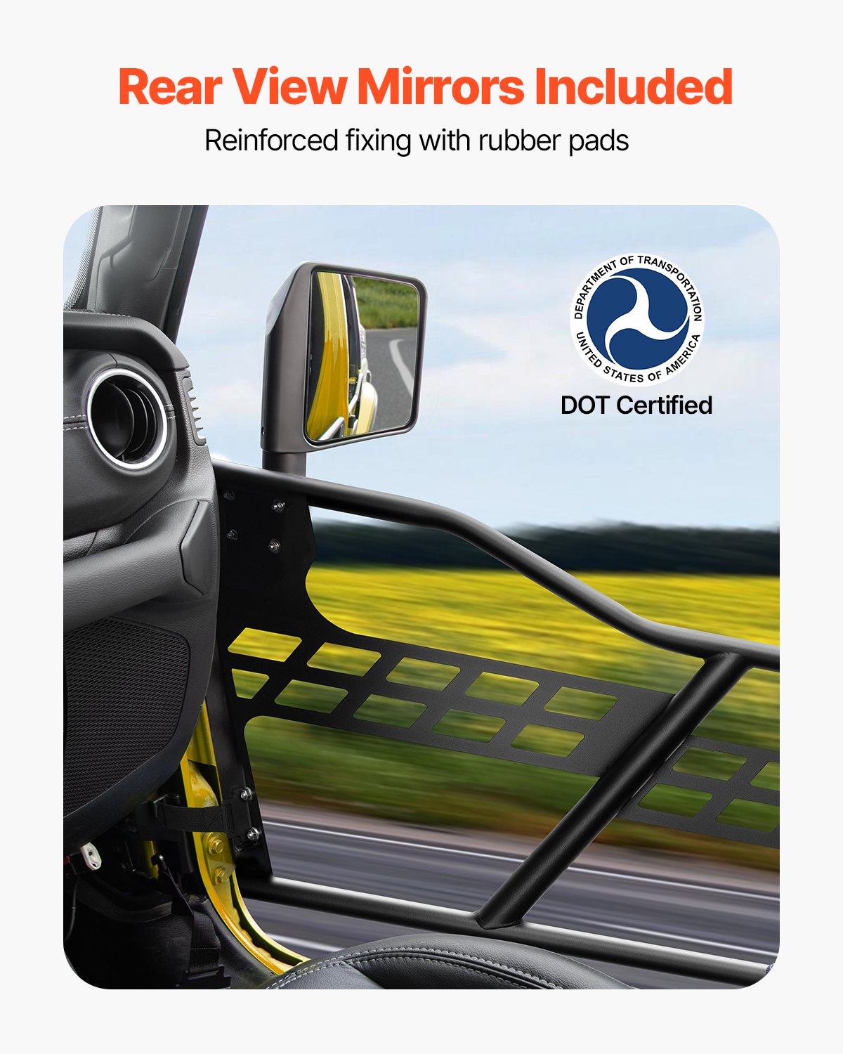 Jeep Tube Doors 2-Door with Hinges OE Latch Mirrors Wrangler JL Gladiator JT