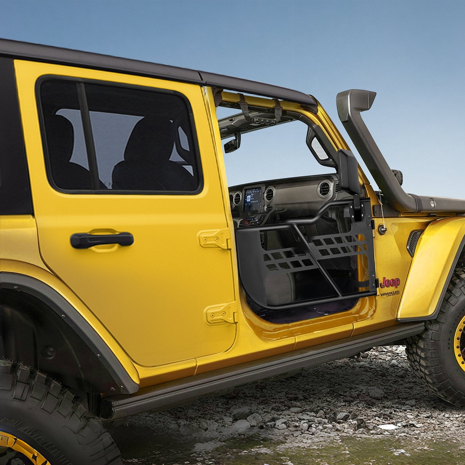Jeep Tube Doors 2-Door with Hinges OE Latch Mirrors Wrangler JL Gladiator JT
