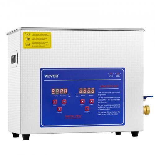 VEVOR 6L Ultrasonic Cleaner with Digital Timer Heater Stainless Steel Sonic