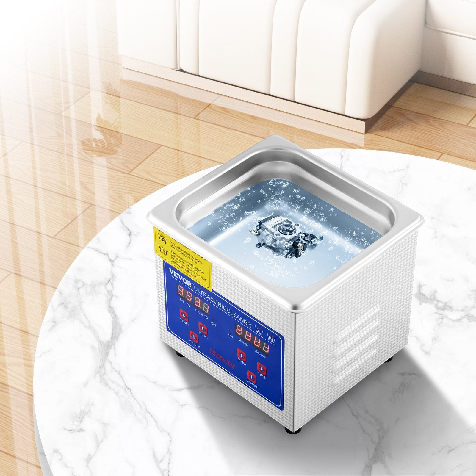 15L Ultrasonic Cleaner Digital Timer Heater 40kHz Industrial Parts Tool Cleaning
