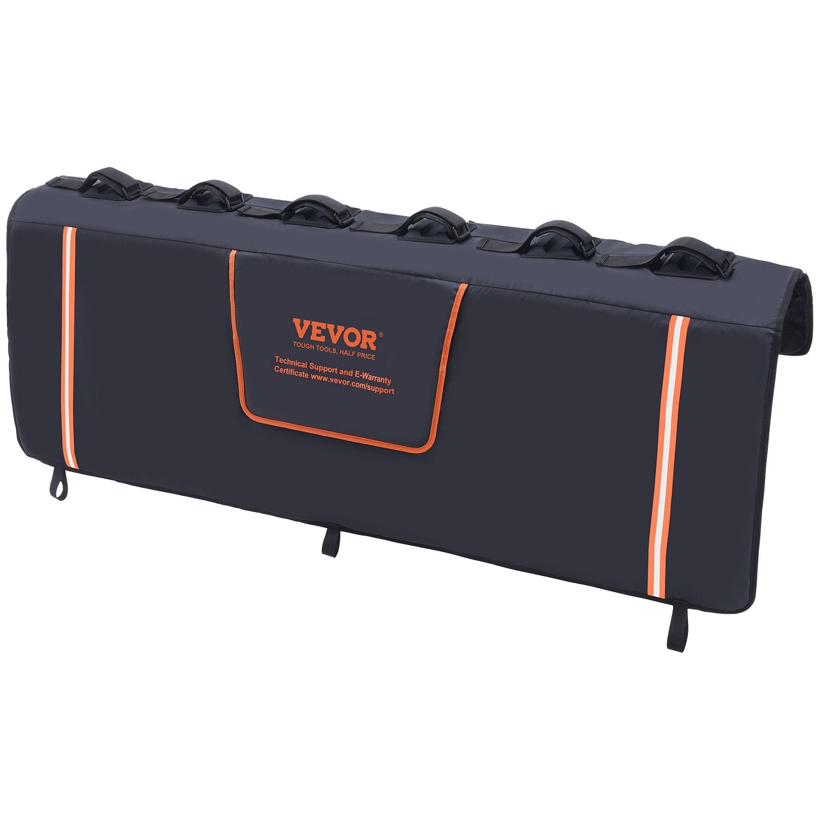 Tailgate Bike Pad 62" for 6 Bikes, Truck Tailgate Protection with Tool Pockets