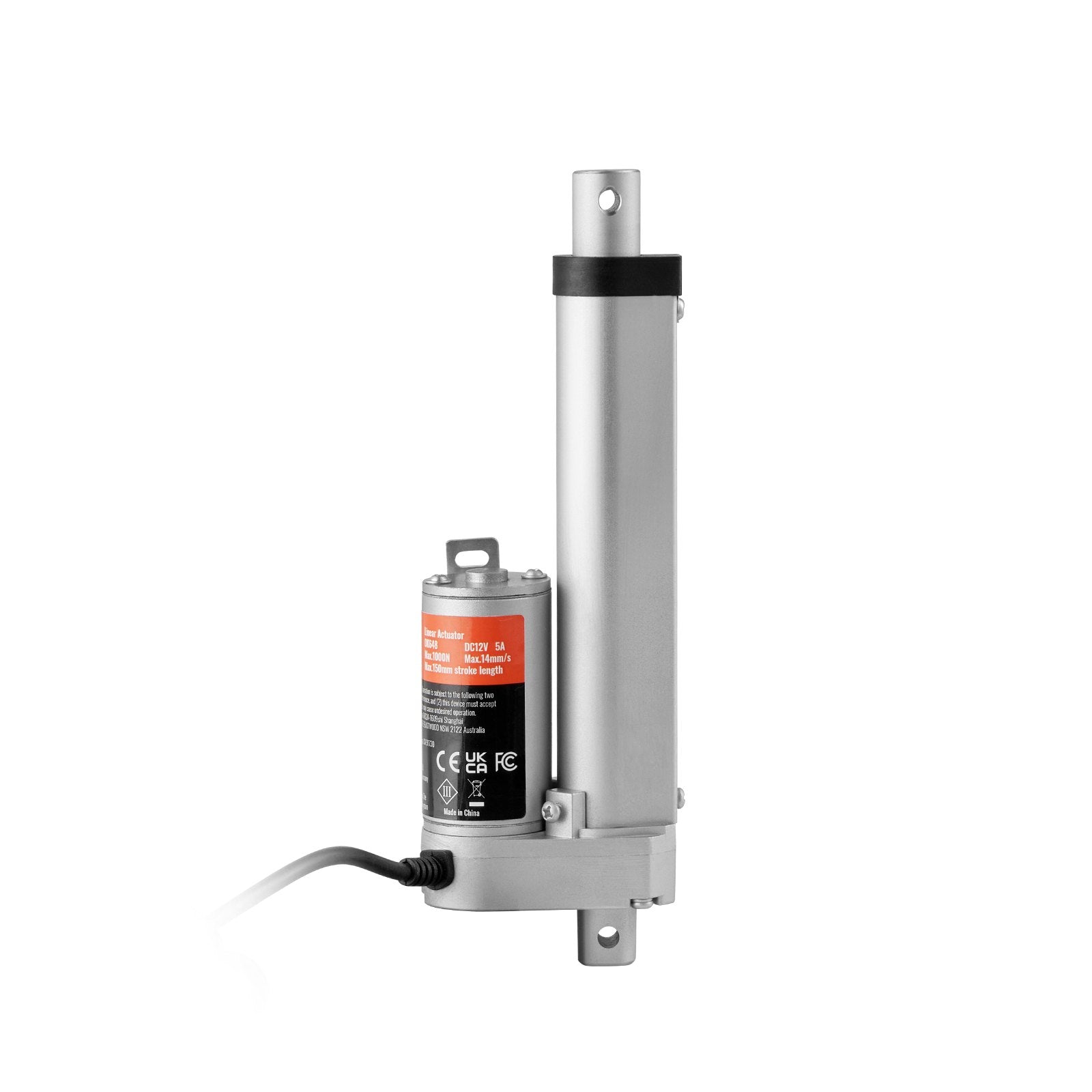 12V Linear Actuator 4 Inch 1500N High Load with Bracket IP54
