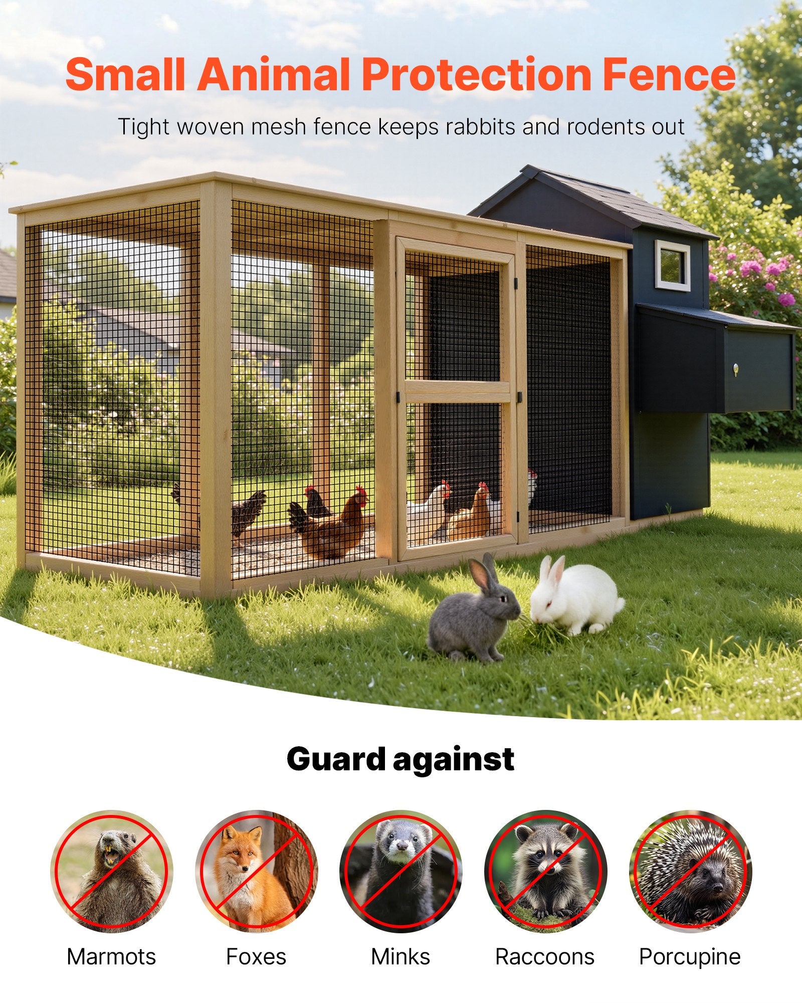 Hardware Cloth 1/2in 19G Galvanized Mesh 61cm x 15.2m vinyl chicken fence