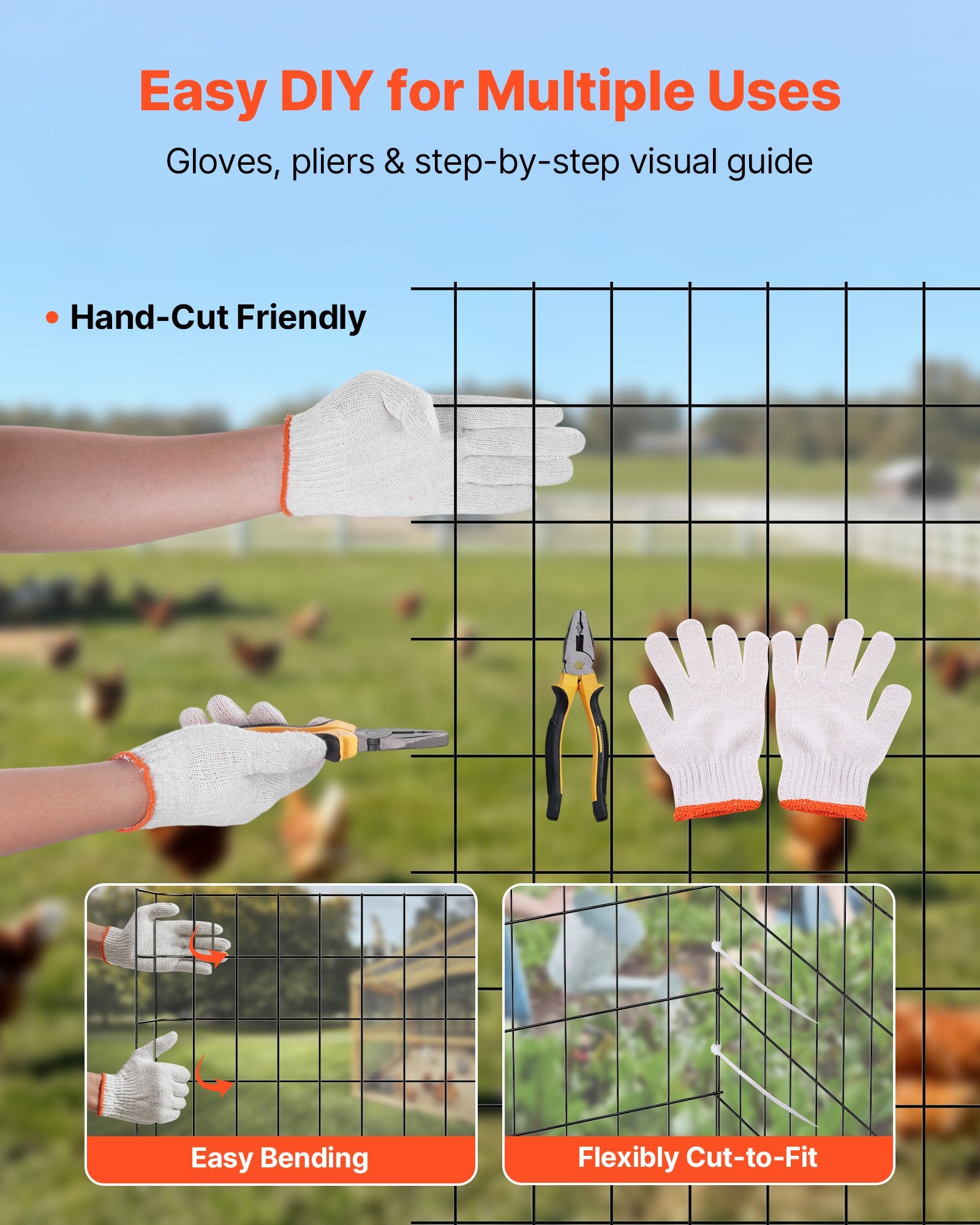 Hardware Cloth 91cm x 7.62m, 2 x 3 in Mesh, 16 Gauge Galvanized Wire Roll
