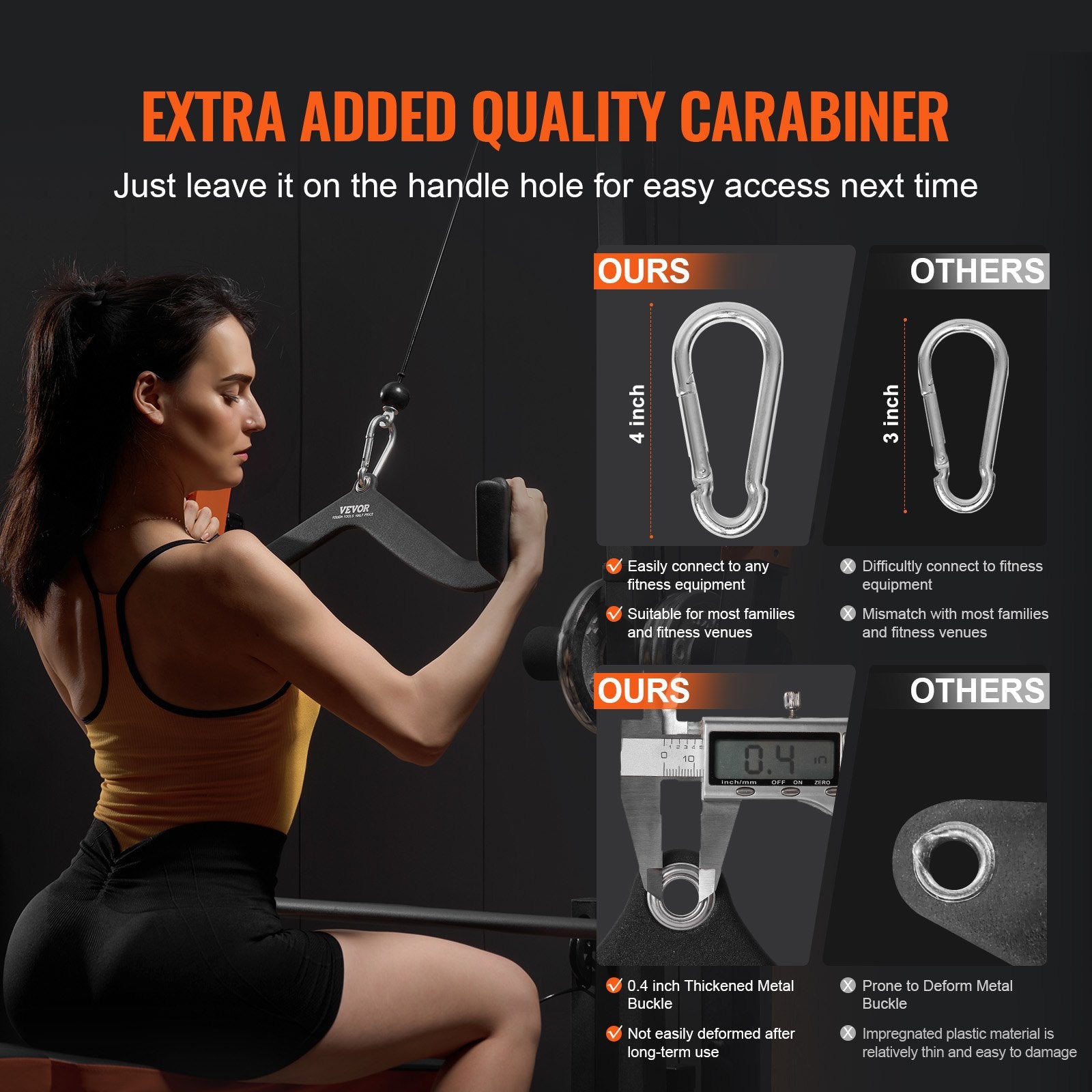 LAT Pulldown Attachments 7 Set, Cable Machine V-Bar T-Bar Tricep & Bicep Grip
