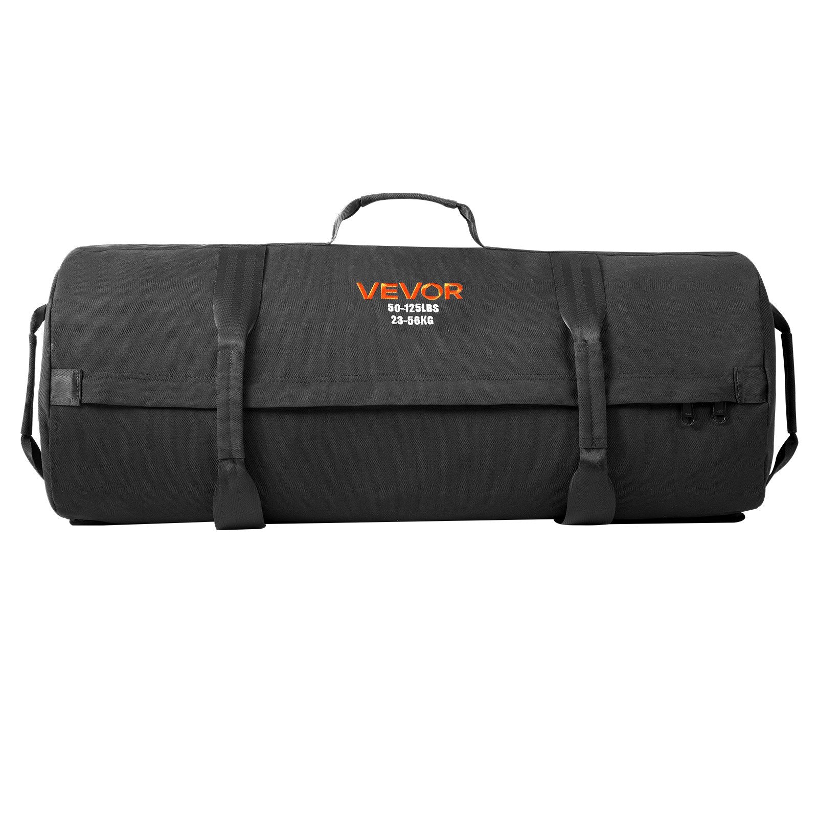 Workout Sandbag Adjustable 23-56kg Heavy Duty Handles Strength Training Black