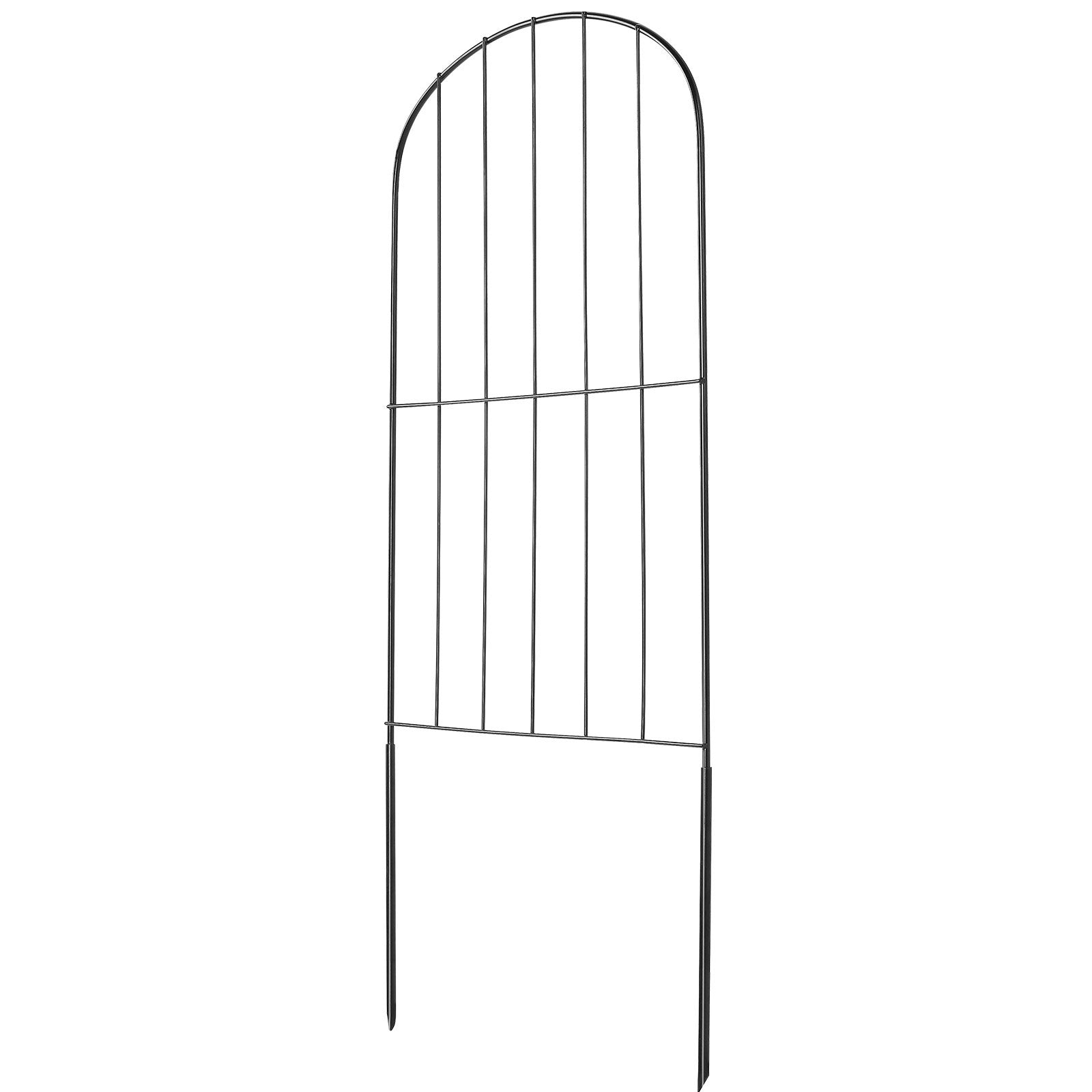 Garden Fence 24in x 30ft Animal Barrier 2 Inch Spikes Metal Yard 28 Pack