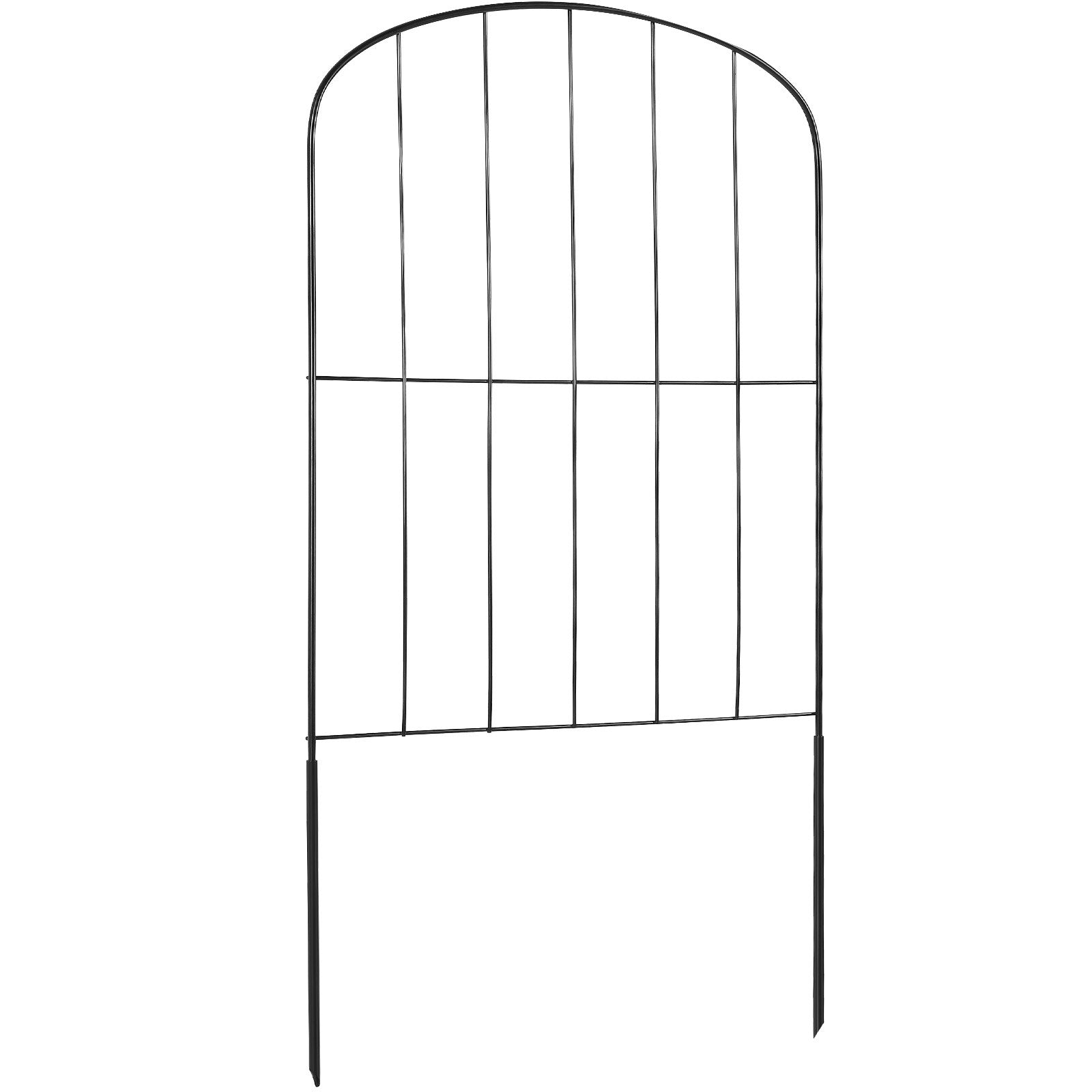 Garden Fence 24"x11ft Animal Barrier Metal Dog Fence 10 Pack 2in Spike Spacing