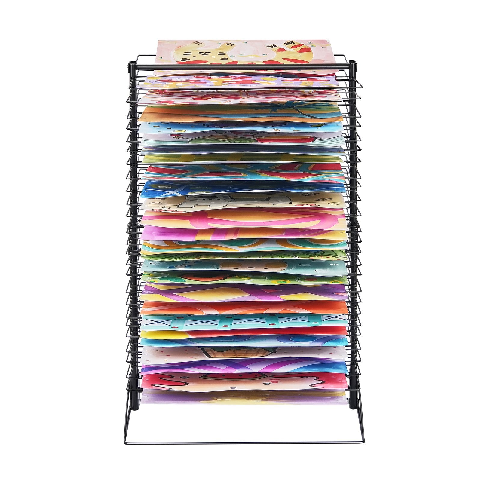 Art Drying Rack 50 Shelves 20x17x30 Inch Carbon Steel Painting Studios Black
