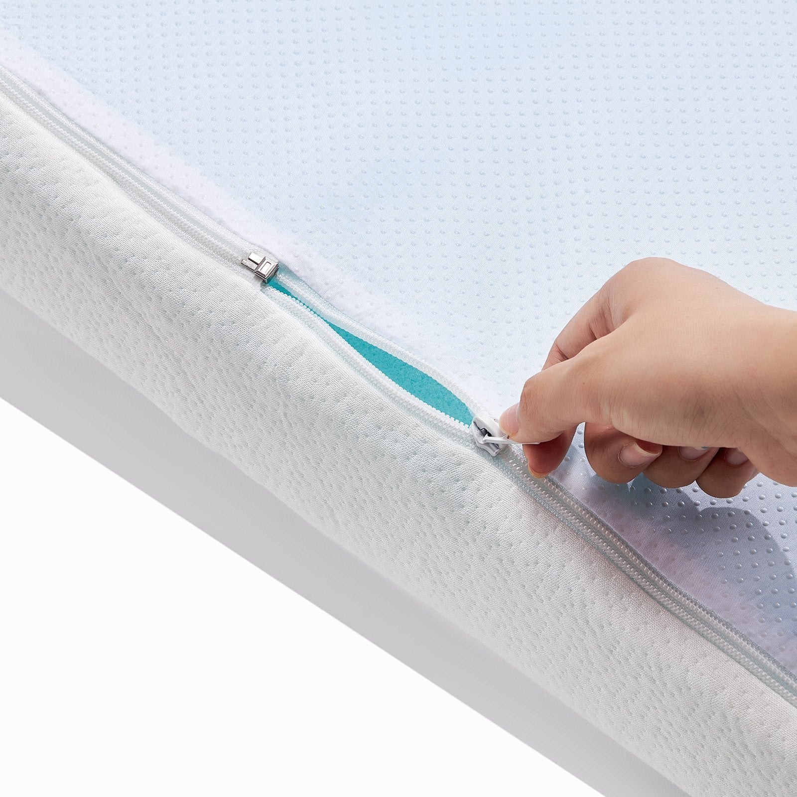 Mattress Topper Queen Size 76.2mm Memory Foam Cooling Gel Detachable Washable