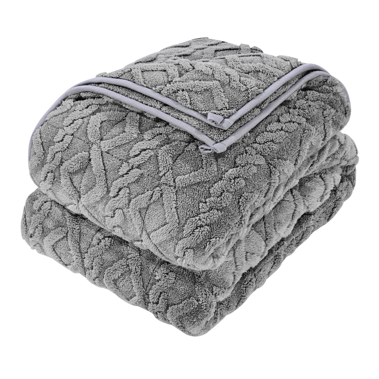 Weighted Blanket 9kg, Queen 1524x2032mm, Sherpa Fleece with Glass Beads, Grey