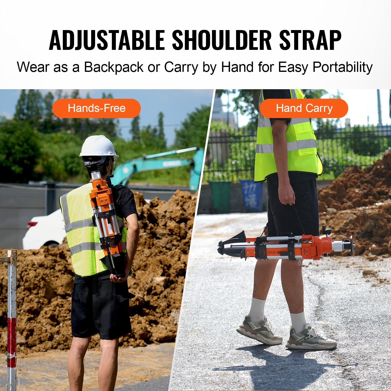 Laser Level Tripod Stand 5/8-11 Thread 27.16-67.71in Adjustable Heavy Duty