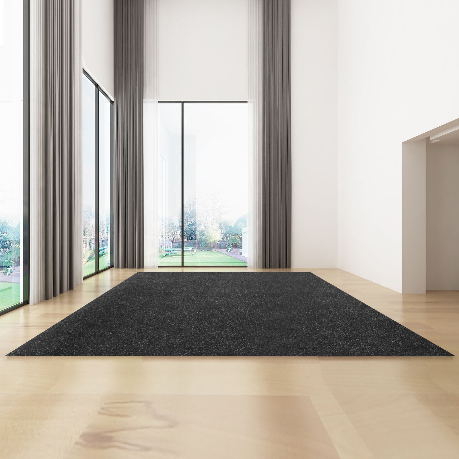 Marine Carpet 6 x 30 ft Boat Carpeting, Charcoal Black Marine Grade Carpet