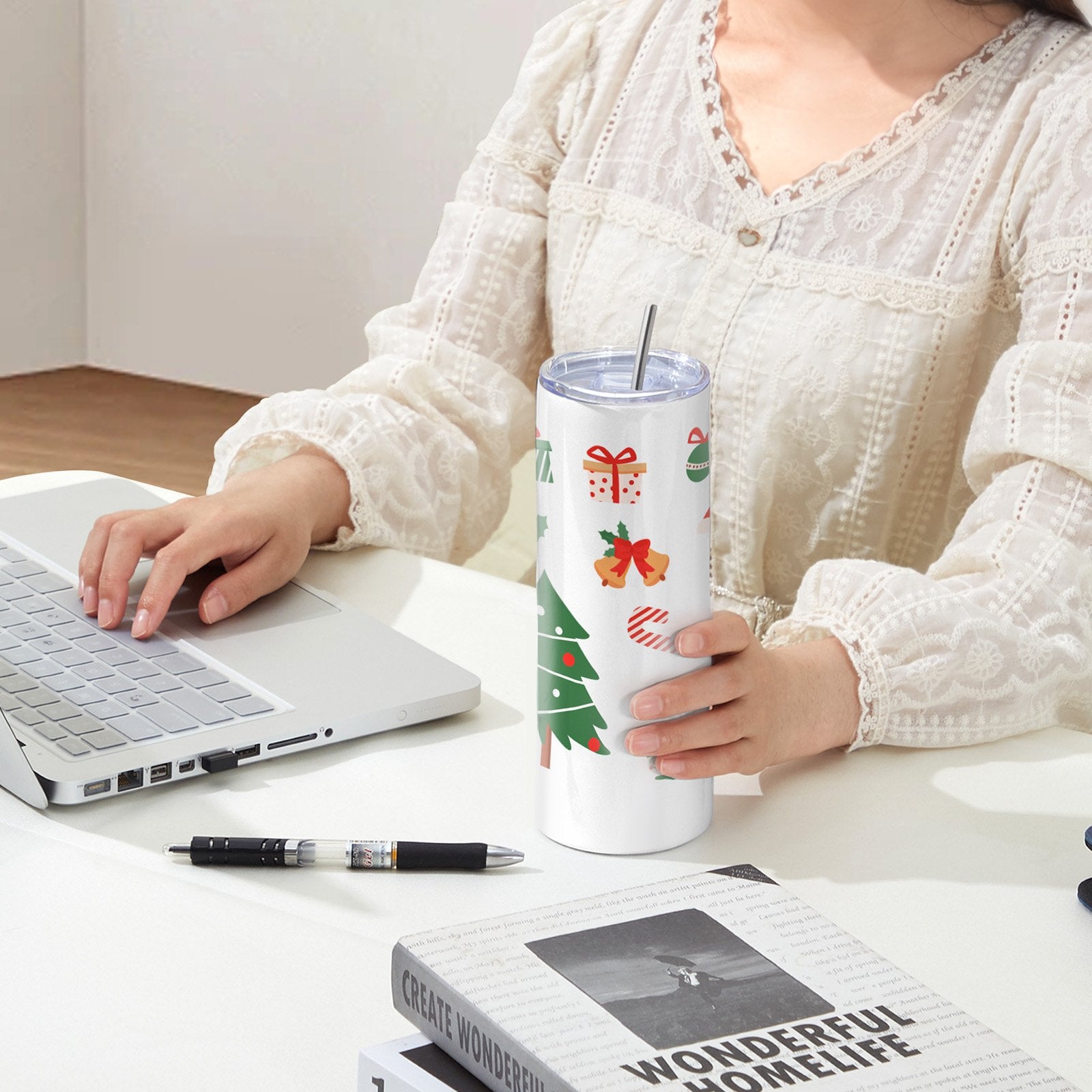 Straight Sublimation Tumblers 24 Pack 20oz Stainless Steel Double Wall Cups