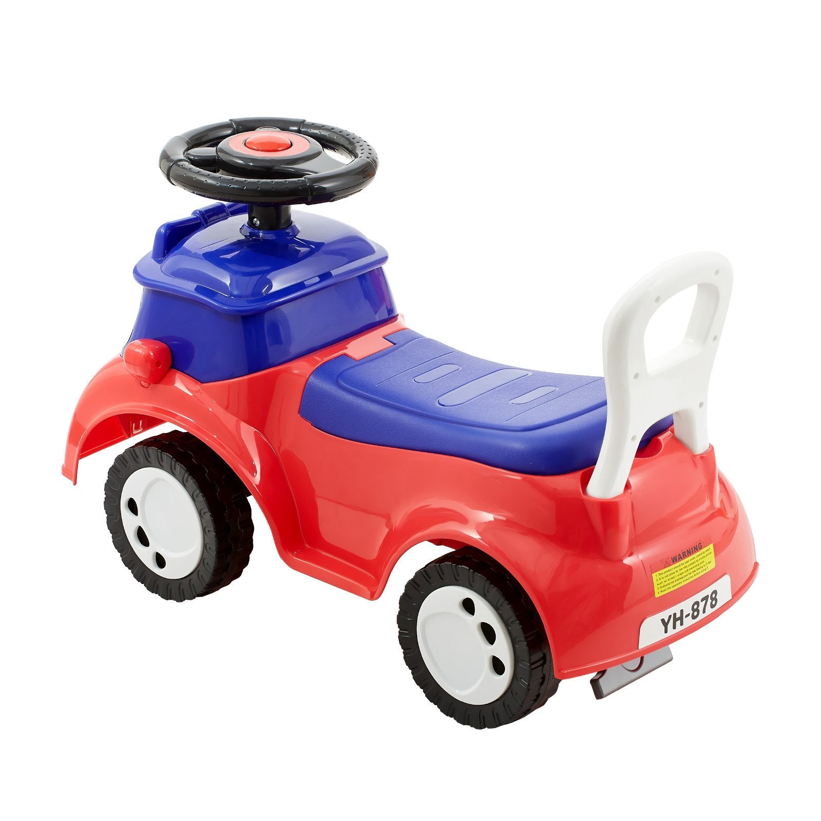 Ride On Toddler Push Car with Music, Storage, Foot-to-Floor, Red