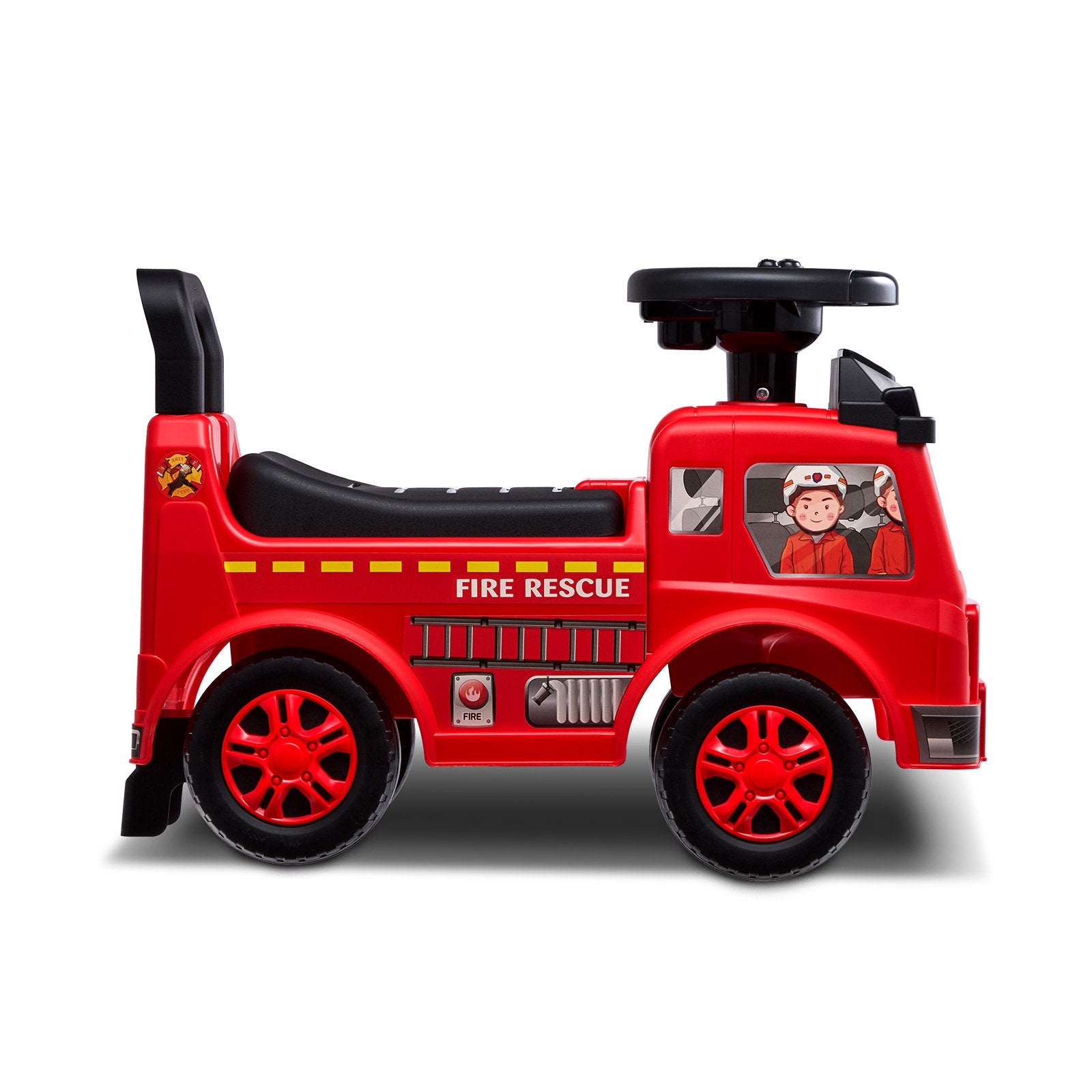 Ride On Push Car for Toddlers 1-3 Years with Music Steering Wheel Red