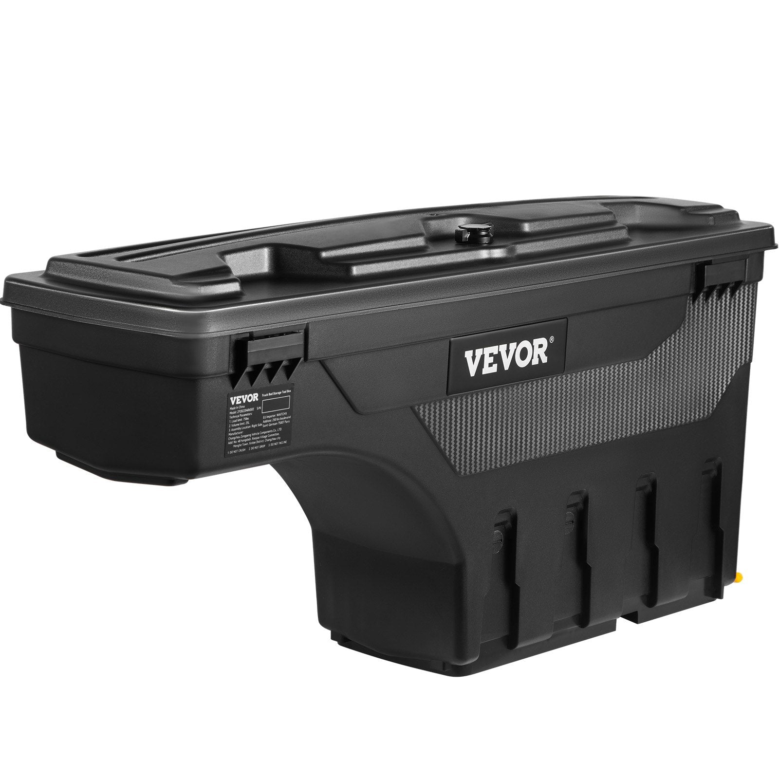 Truck Bed Storage Box Lockable Swing Case 25L for Ford F-150 2015-2021