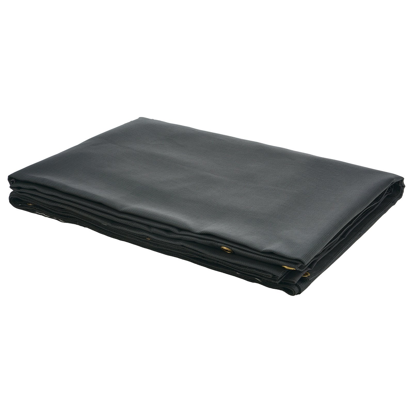 Dump Truck Mesh Tarp 5x14ft PVC Coated Black Heavy Duty with Brass Grommets