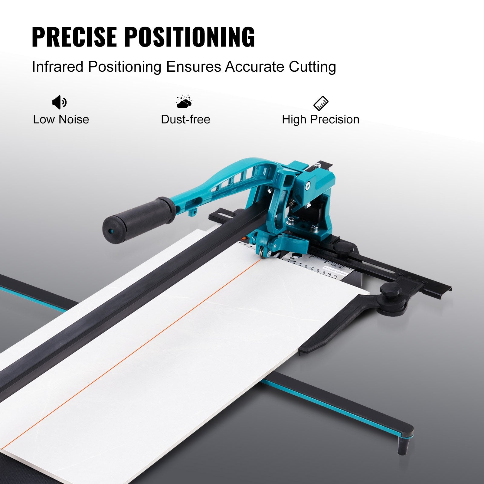 Manual Tile Cutter 1000mm Porcelain Ceramic Tungsten Carbide Wheel Infrared