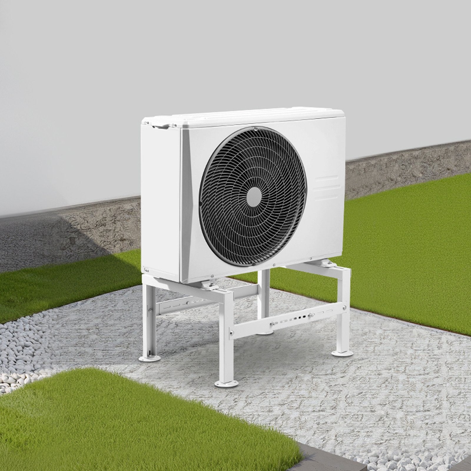 Mini Split Ground Stand Adjustable 9000-60000BTU AC Anti-Vibration 350kg Load
