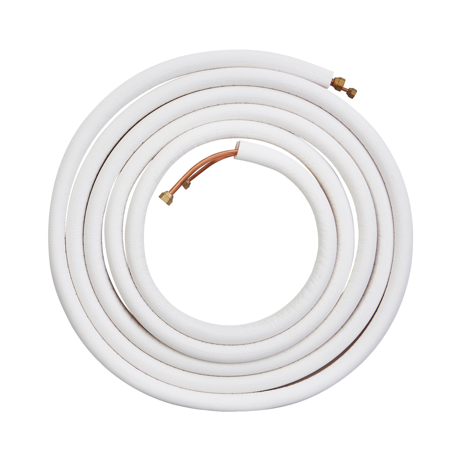 Mini Split Line Set 7620mm 6.4 & 9.5 OD Copper Pipes Triple-Layer Insulation