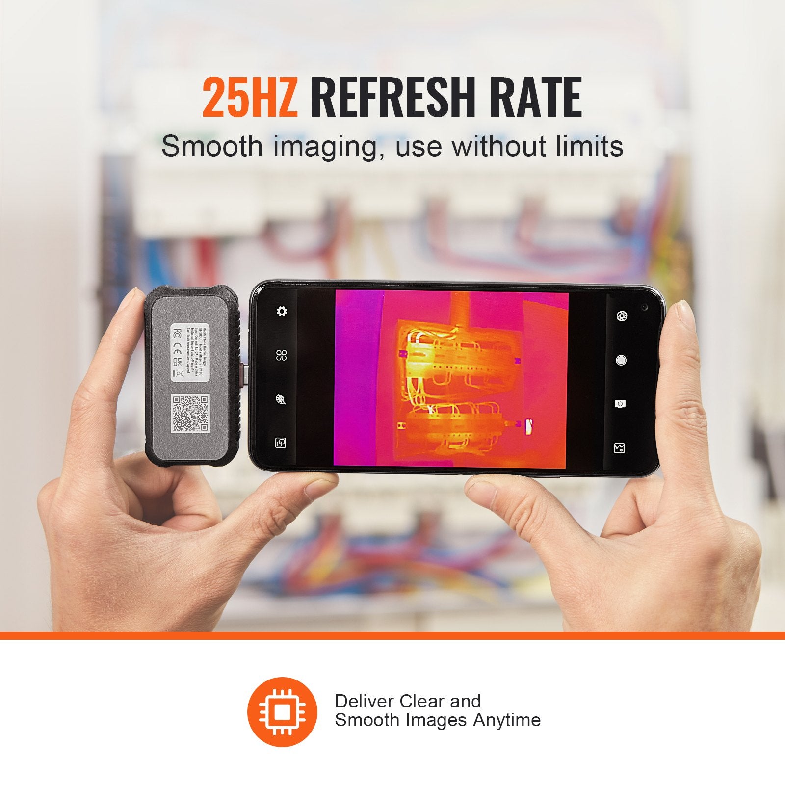 Thermal Imaging Camera for Android 256x192 IR with Visual Camera 25Hz IP54