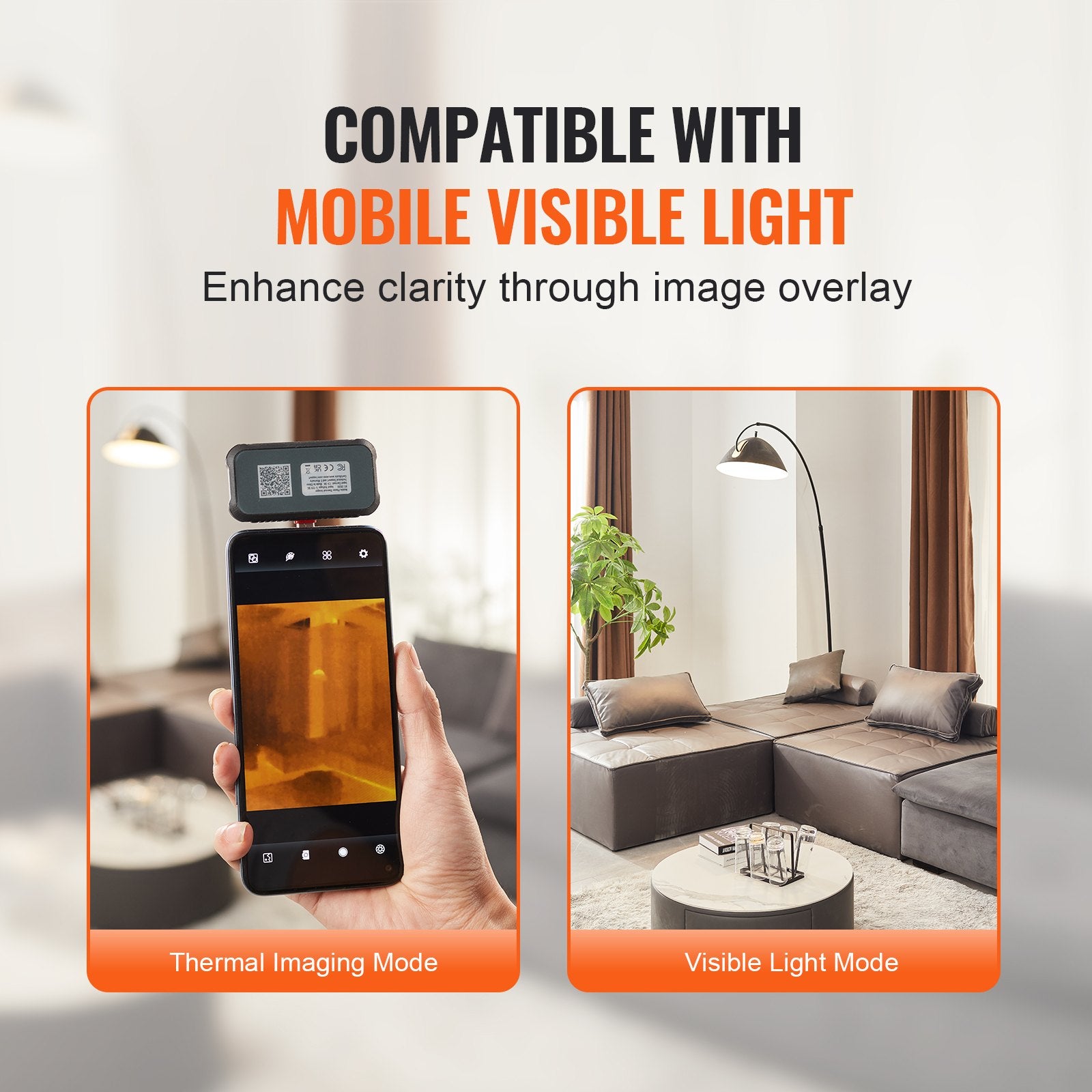 Thermal Imaging Camera for Android 256x192 IR with Visual Camera 25Hz IP54