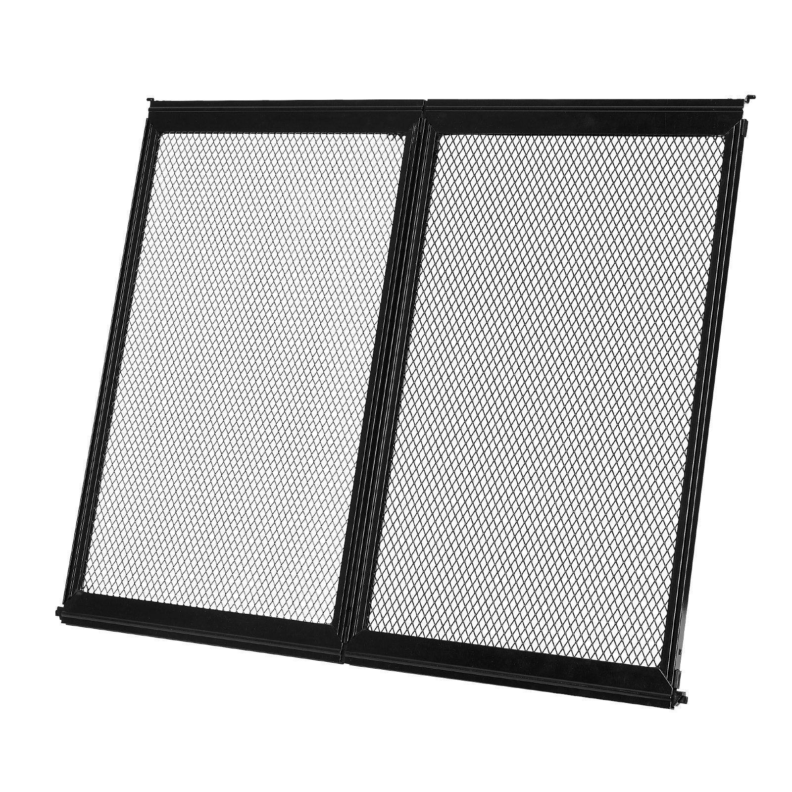 RV Screen Door Protector, Aluminum Mesh Grille for Pet Protection, Black