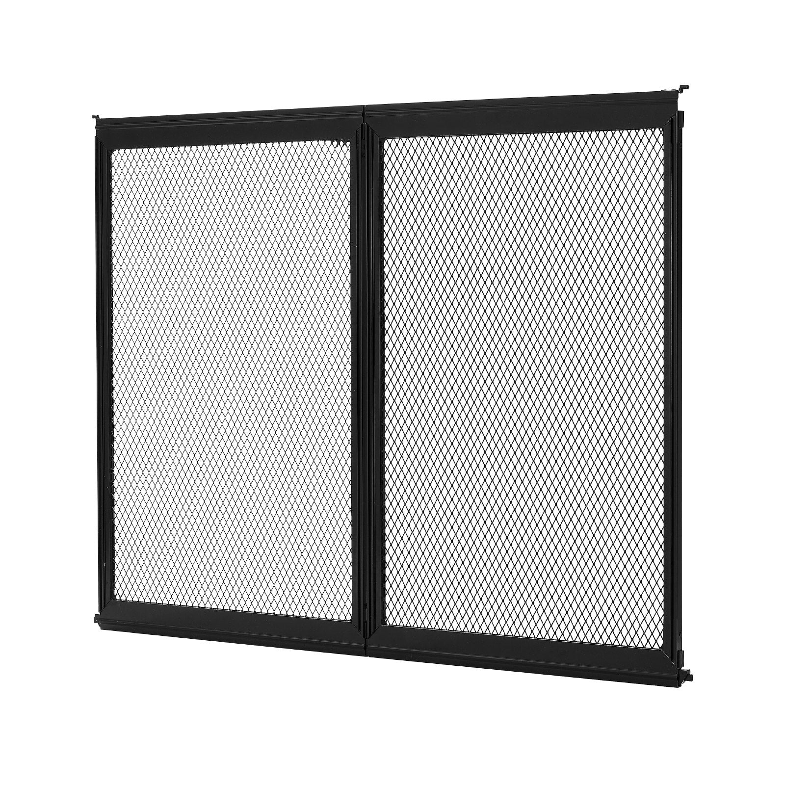 RV Screen Door Protector, Aluminum Mesh Grille for Pet Protection, Black