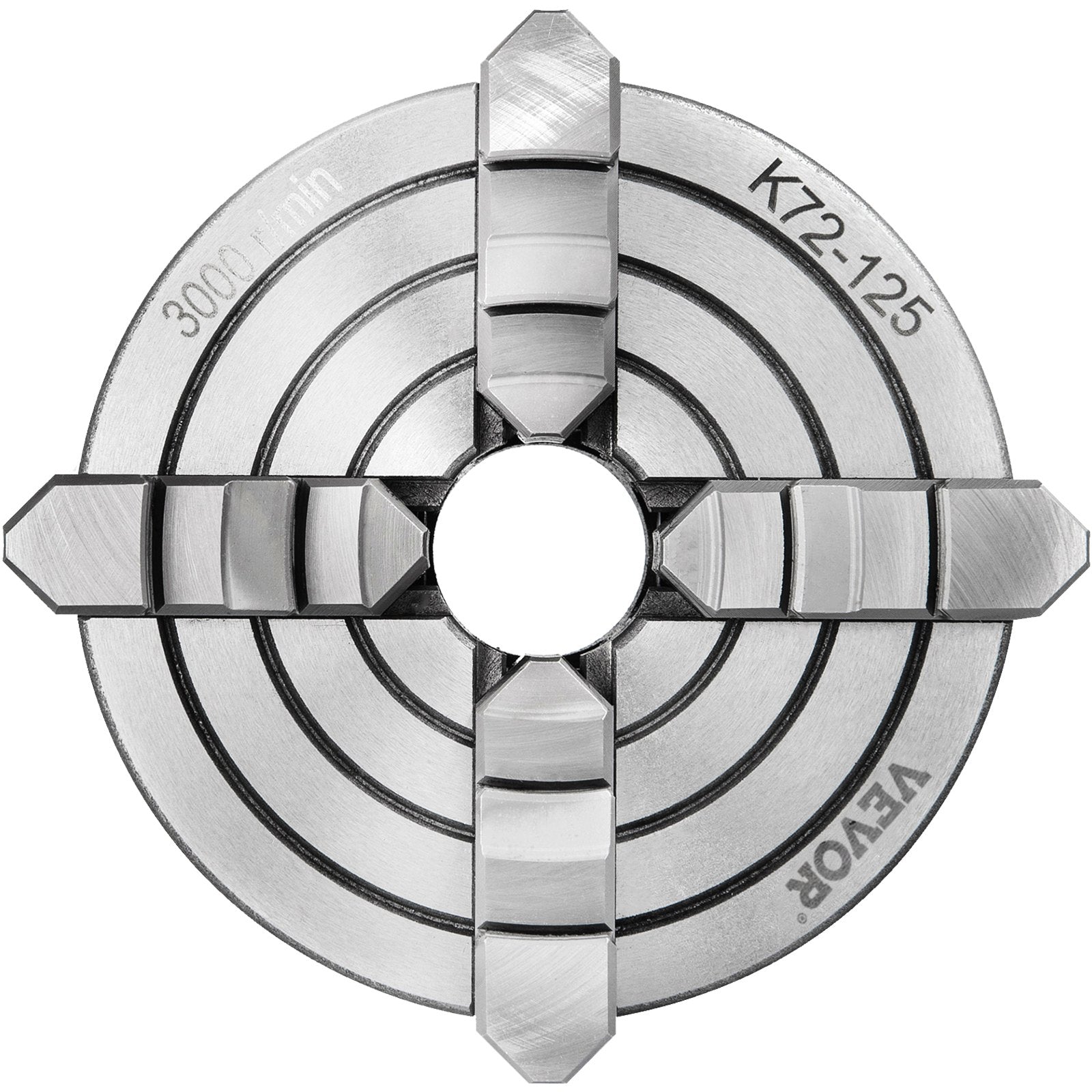 Metal Lathe Chuck 4-Jaw Independent 5-Inch Cast Iron for Milling Turning CNC